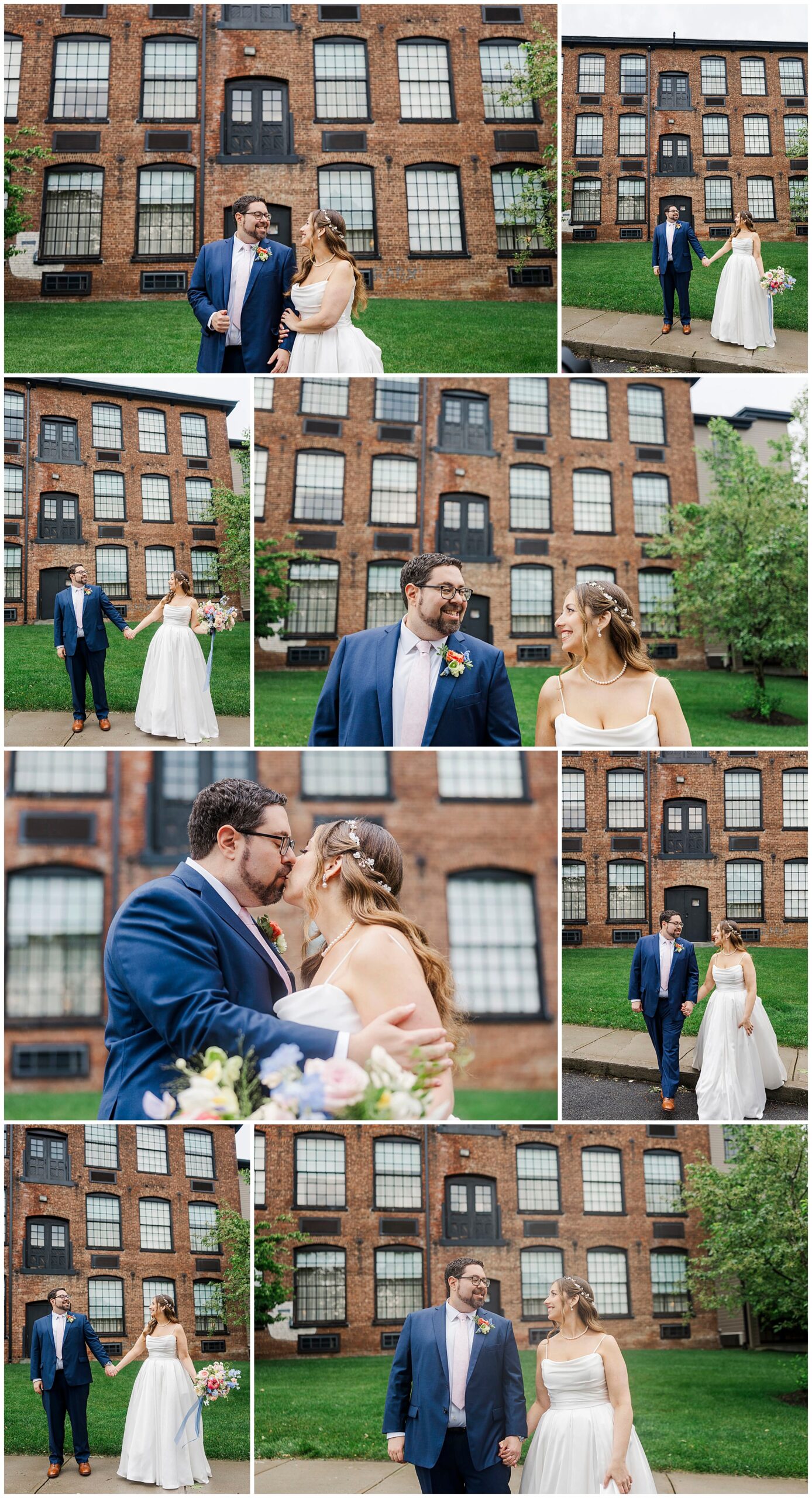 Trendy roundhouse wedding in beacon, ny