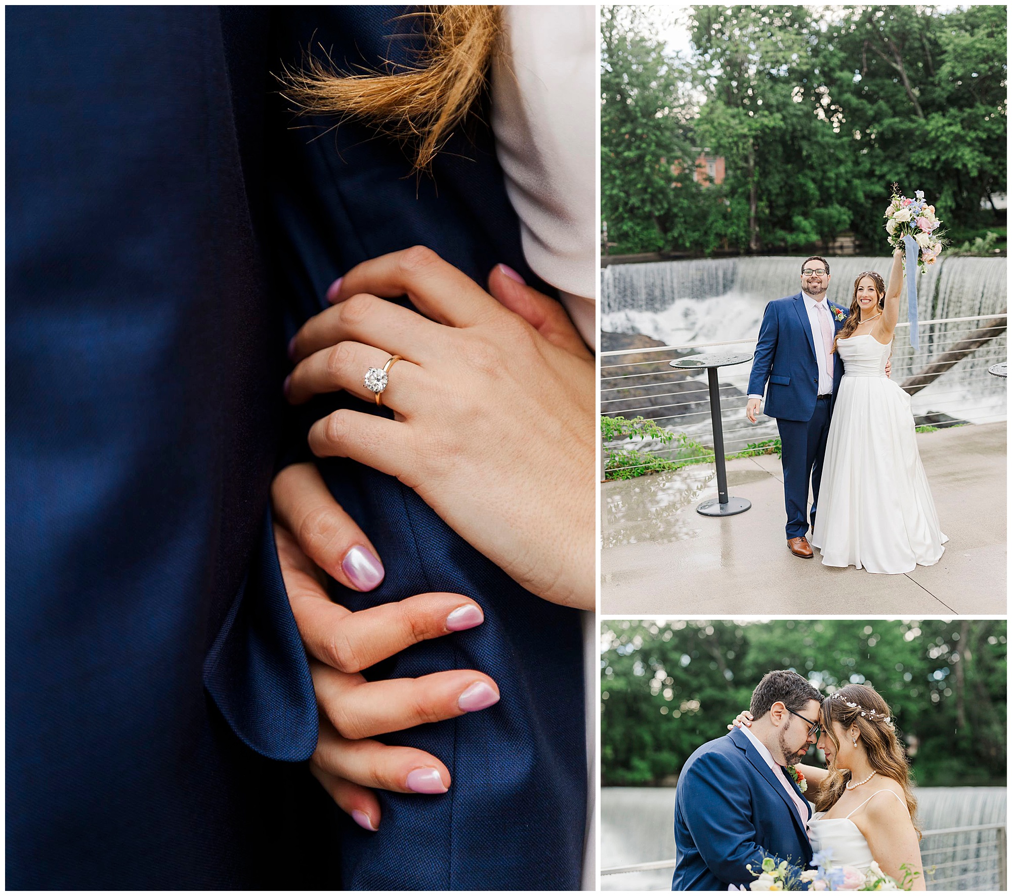 Modern roundhouse wedding in beacon, ny