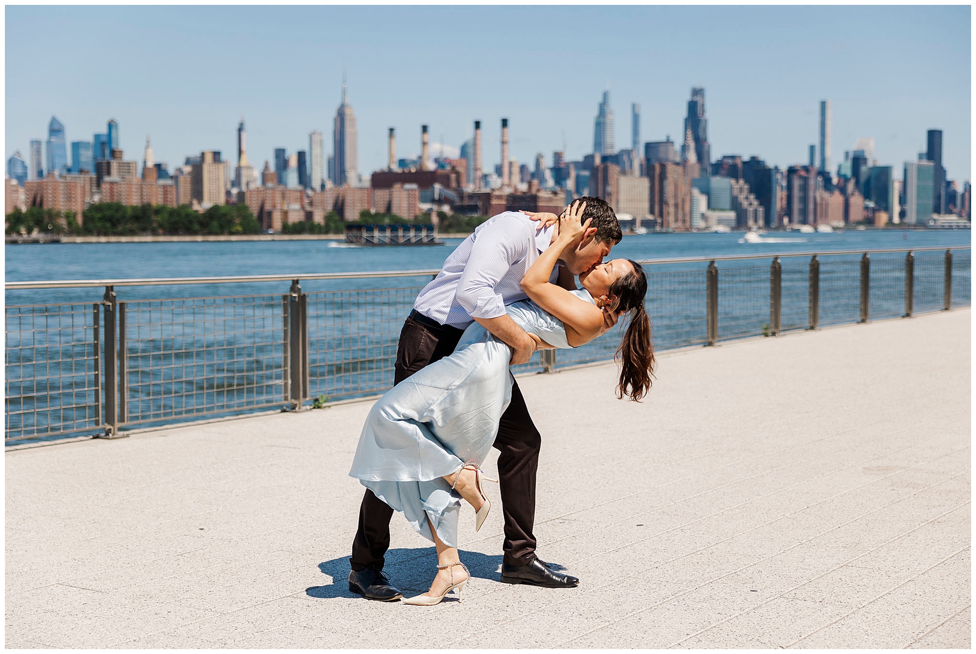 Fabulous domino park engagement session