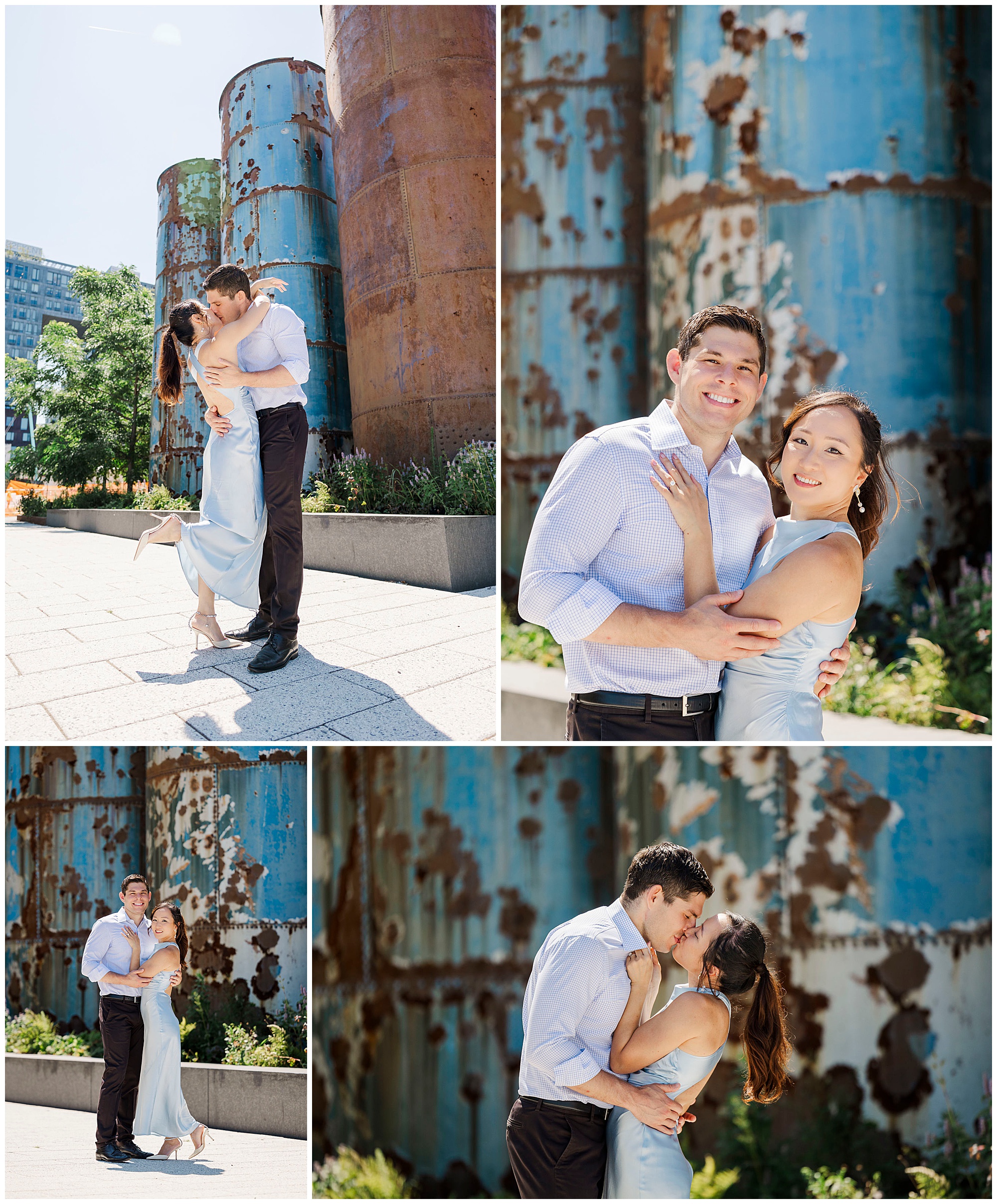 Flawless domino park engagement session