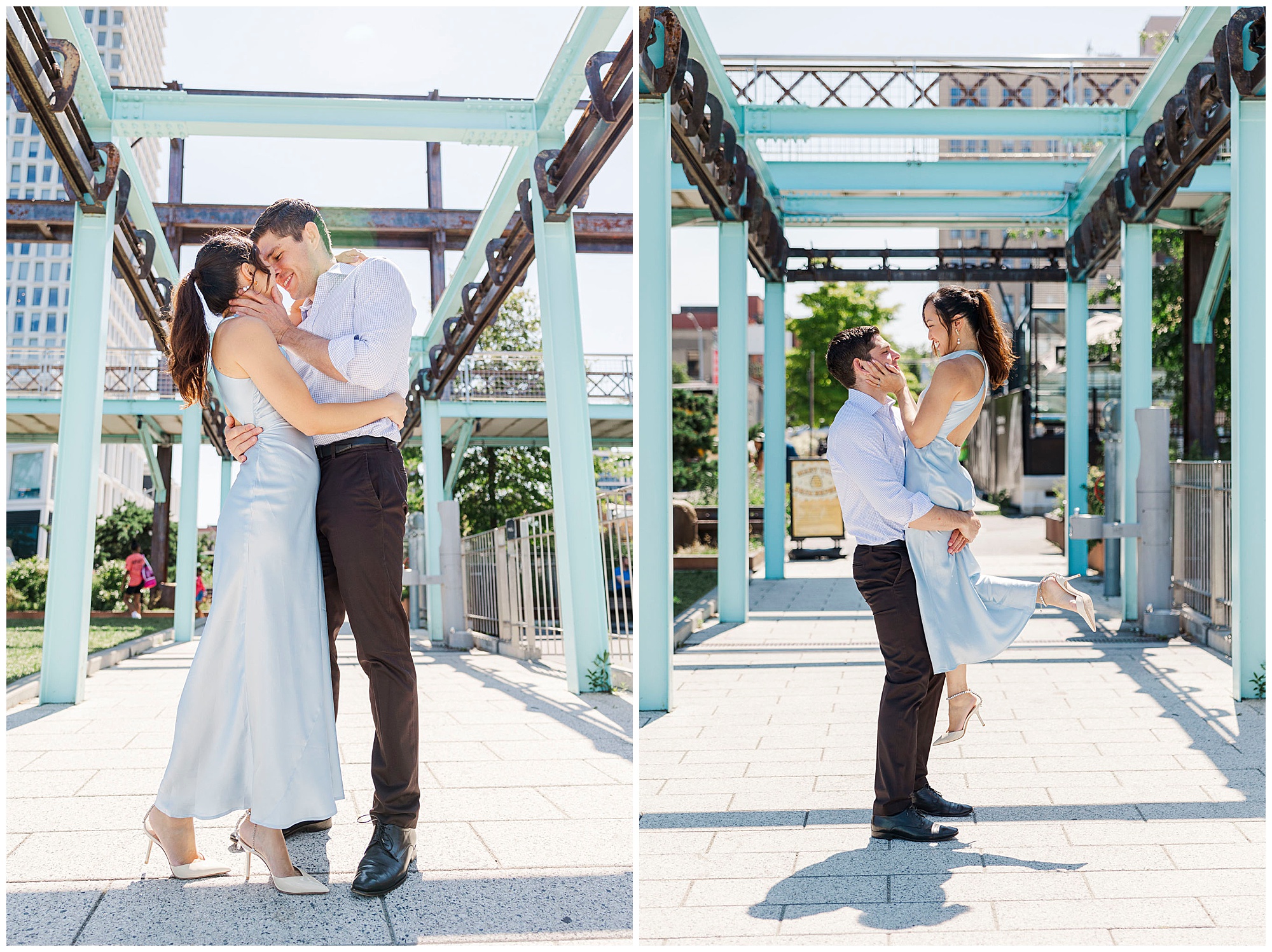 Sweet domino park engagement session