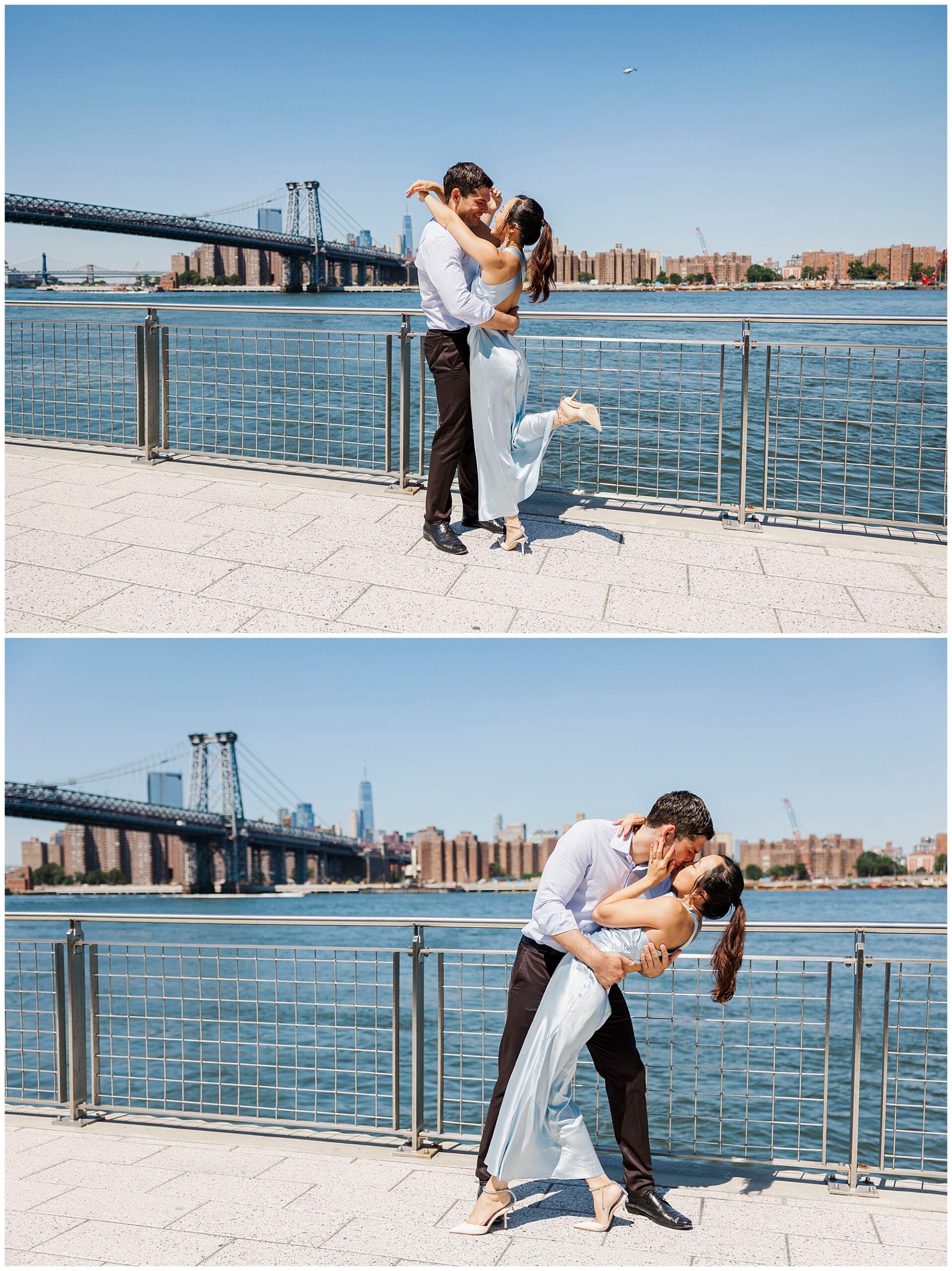 Dazzling domino park engagement session