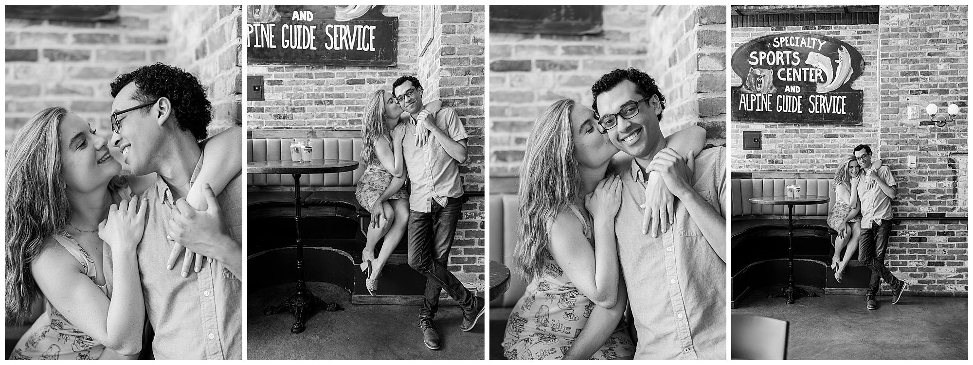 Intimate fulton hall engagement photos