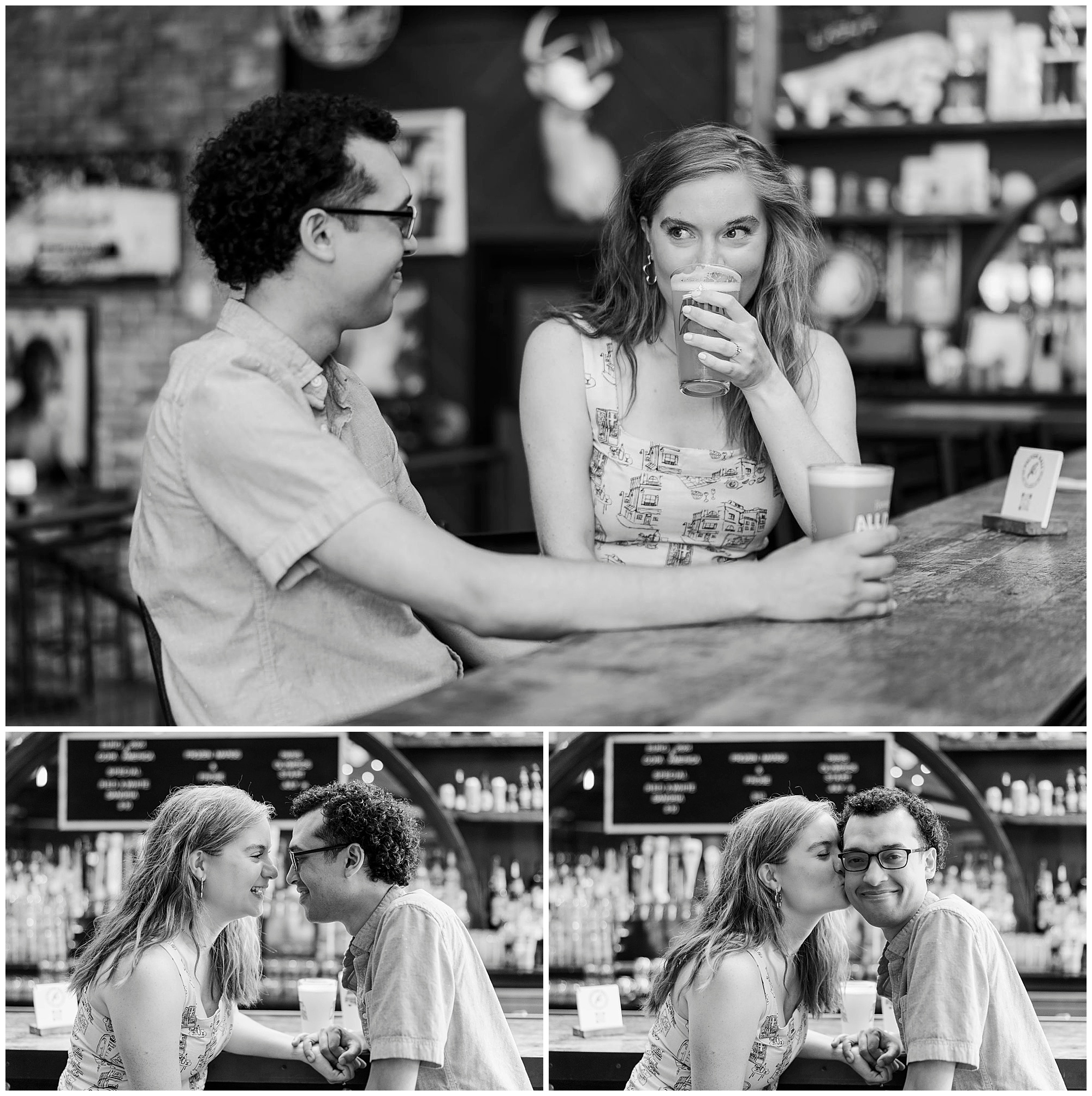 Beautiful fulton hall engagement photos