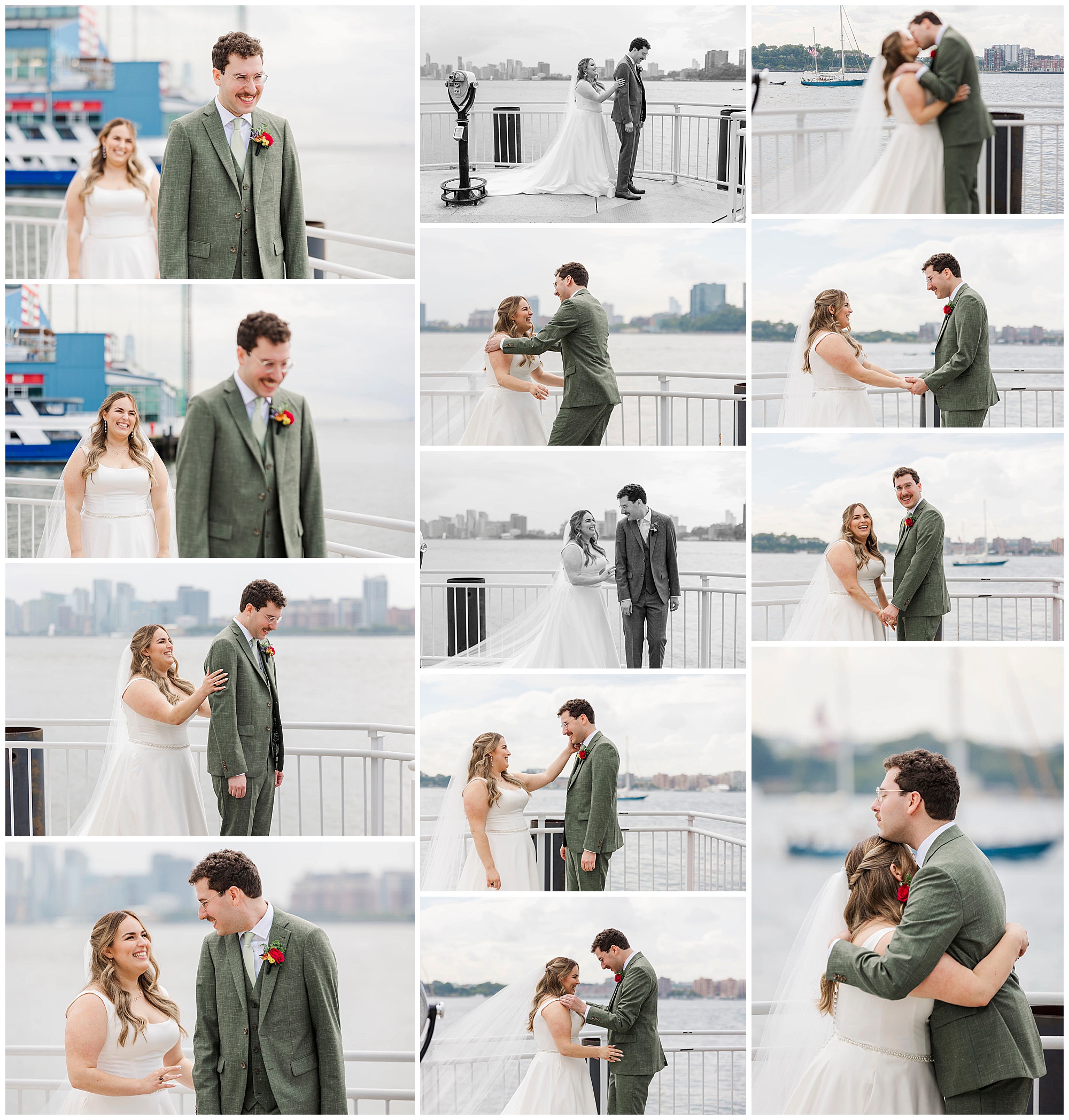 Modern lighthouse at chelsea piers wedding