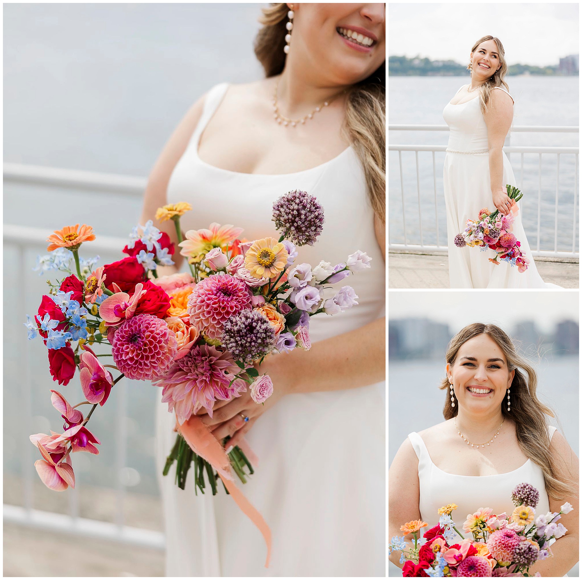 Dreamy lighthouse at chelsea piers wedding