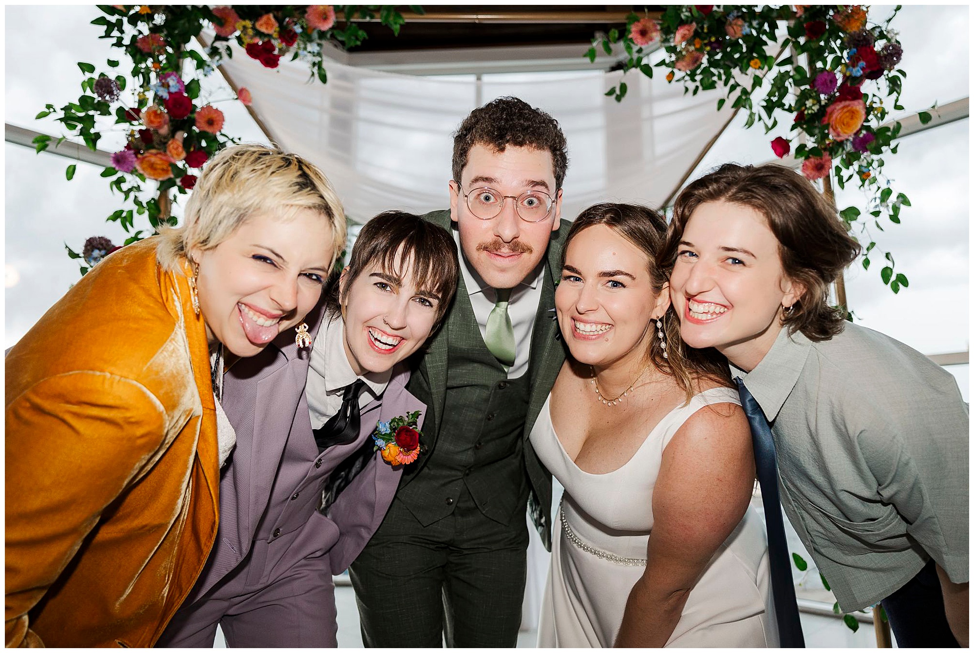 Dazzling lighthouse at chelsea piers wedding