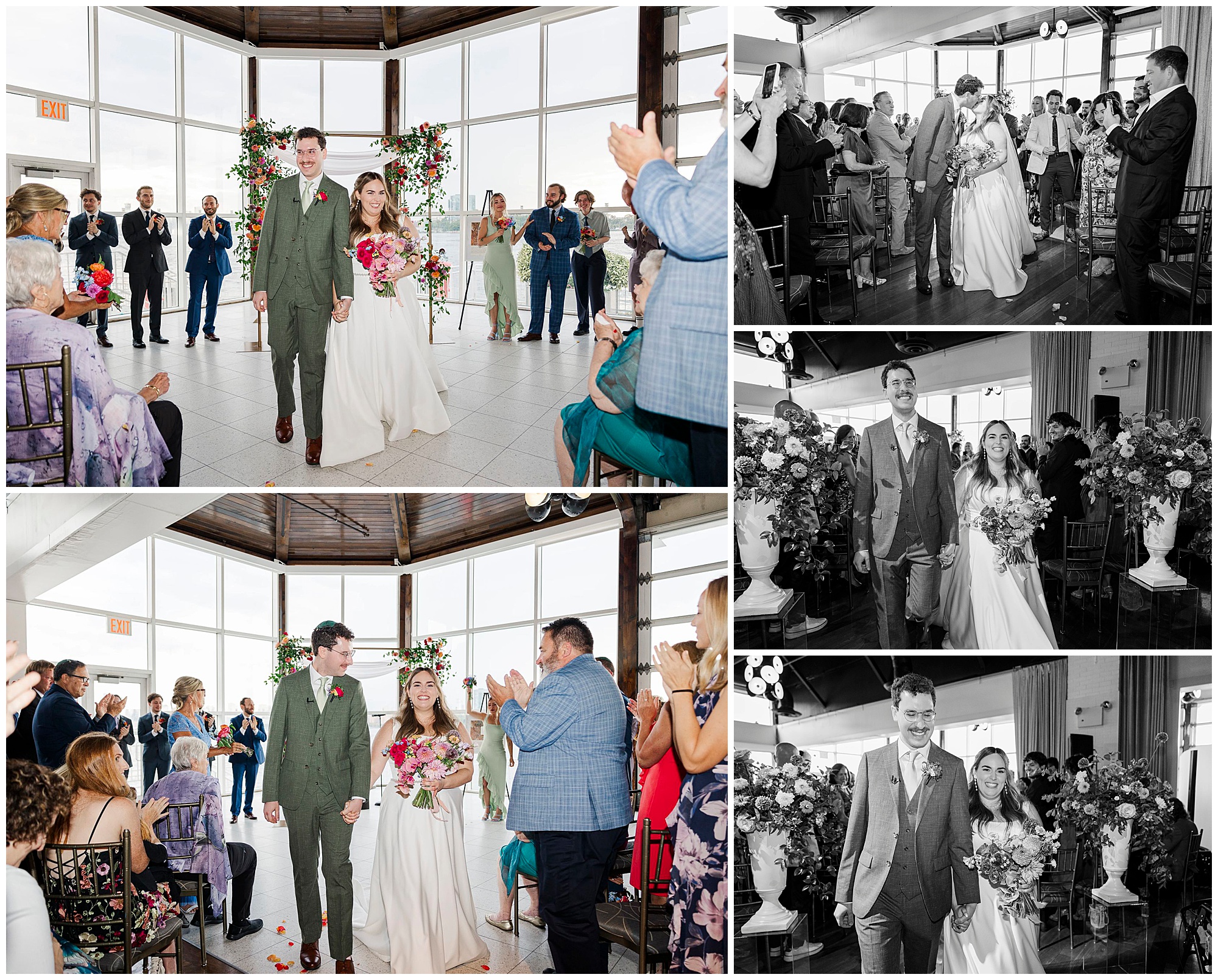 Joyful lighthouse at chelsea piers wedding