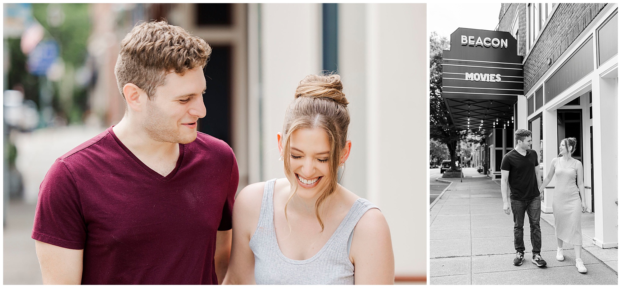 Fun-Filled engagement session in beacon, ny