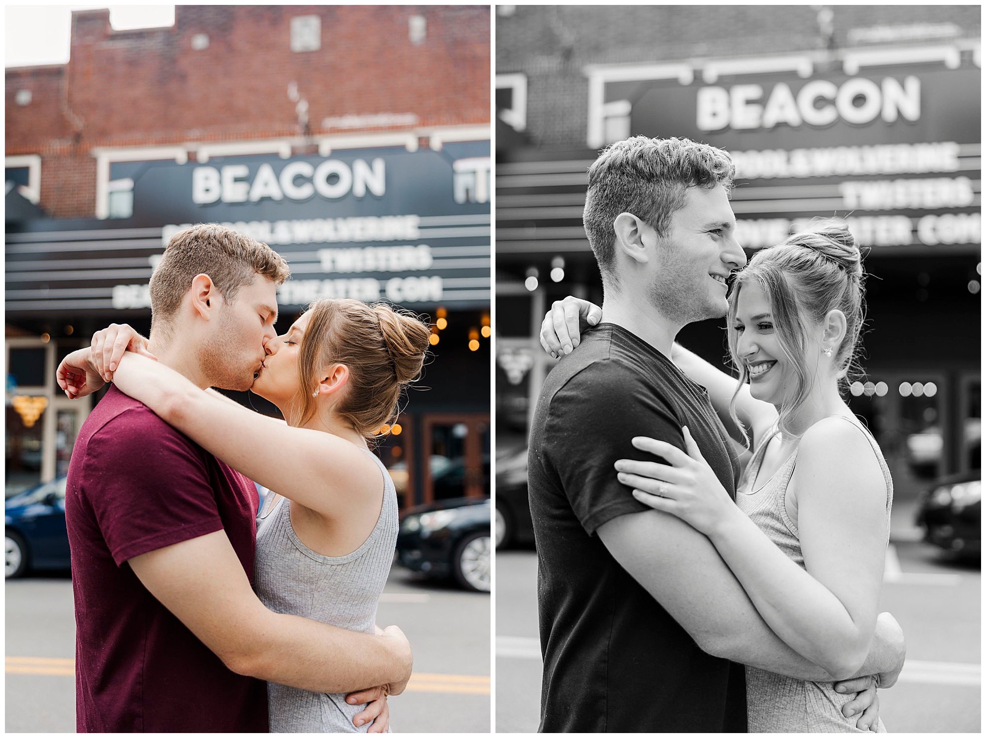 Chic engagement session in beacon, ny