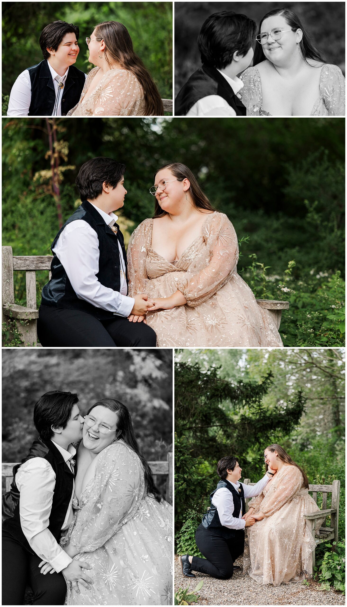 Rustic stonecrop gardens engagement photo shoot