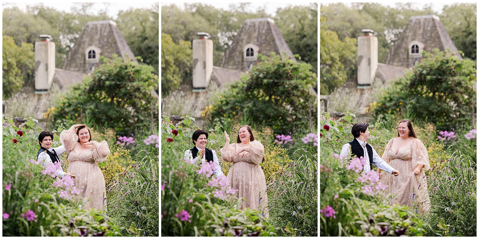 Breathtaking stonecrop gardens engagement photo shoot