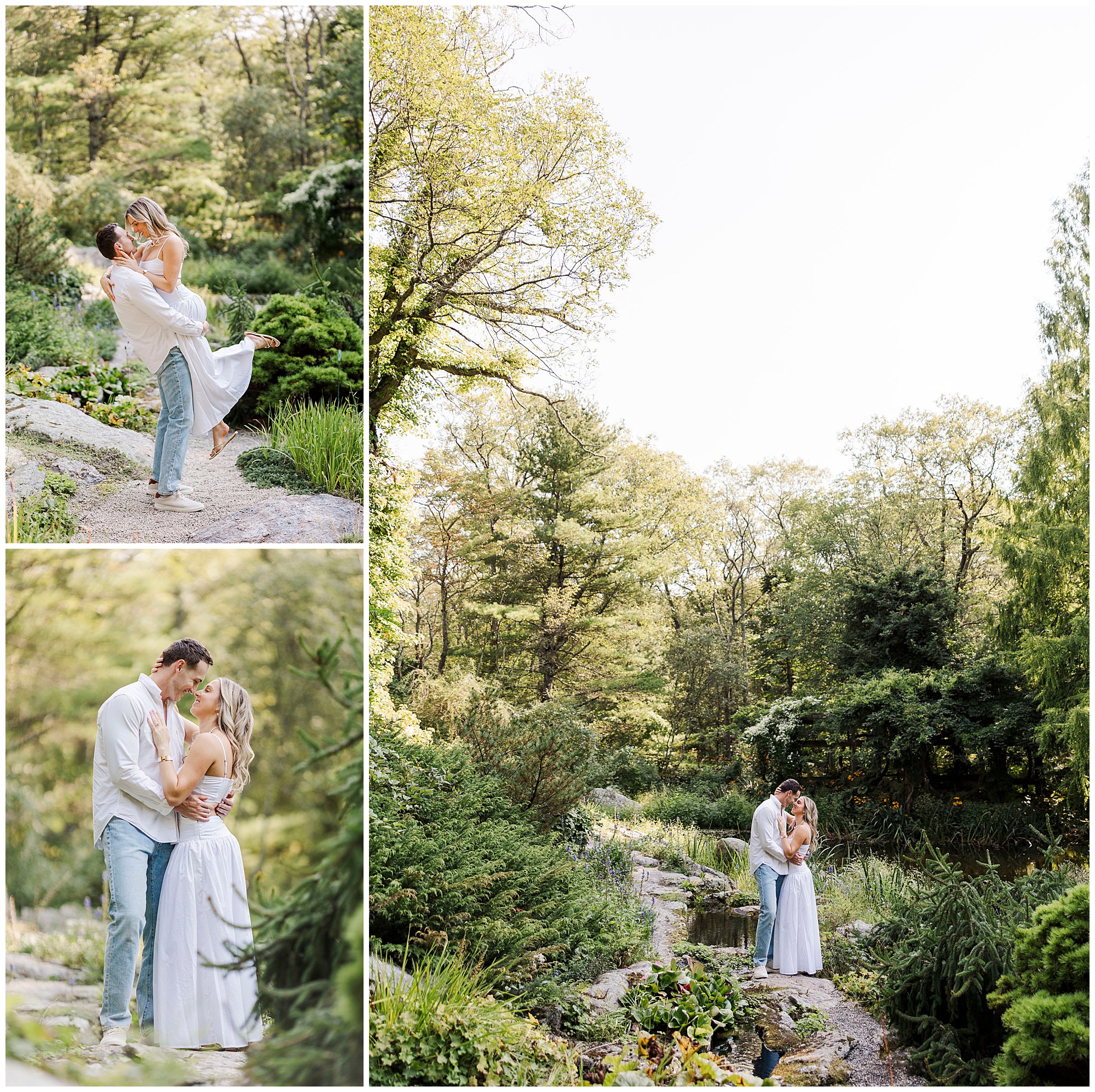 Breathtaking stonecrop gardens engagement shoot