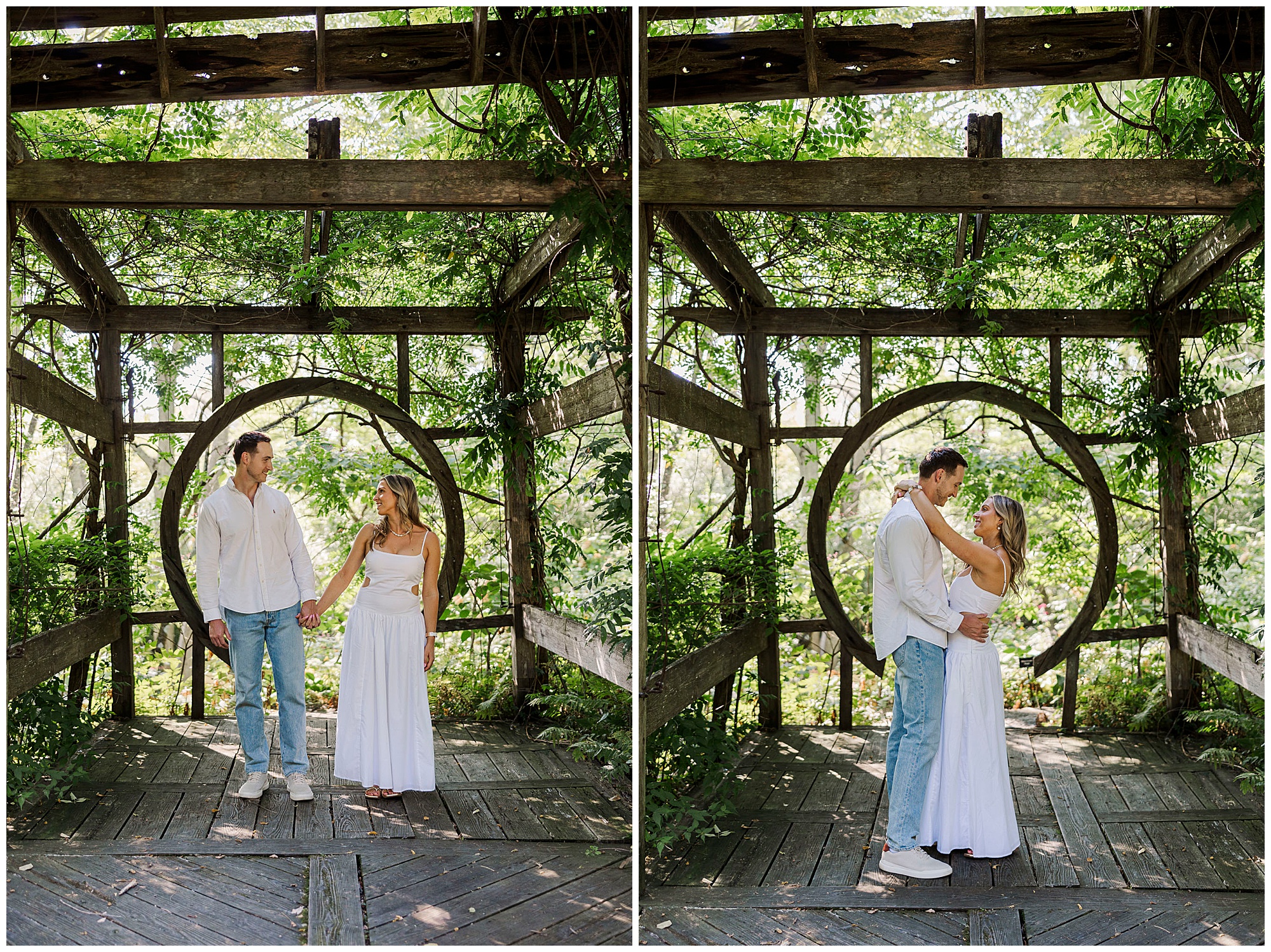 Iconic stonecrop gardens engagement shoot