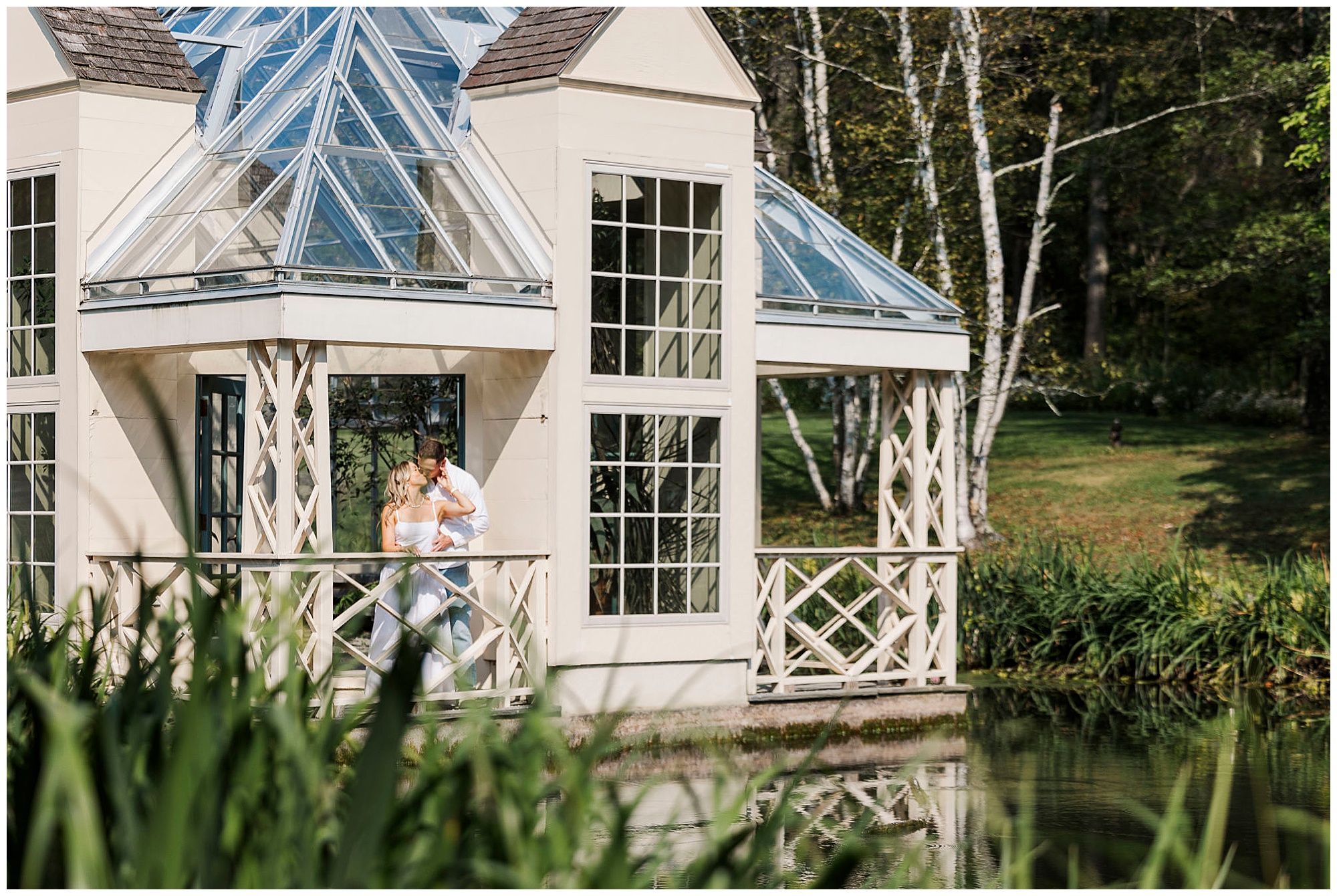 Natural stonecrop gardens engagement shoot