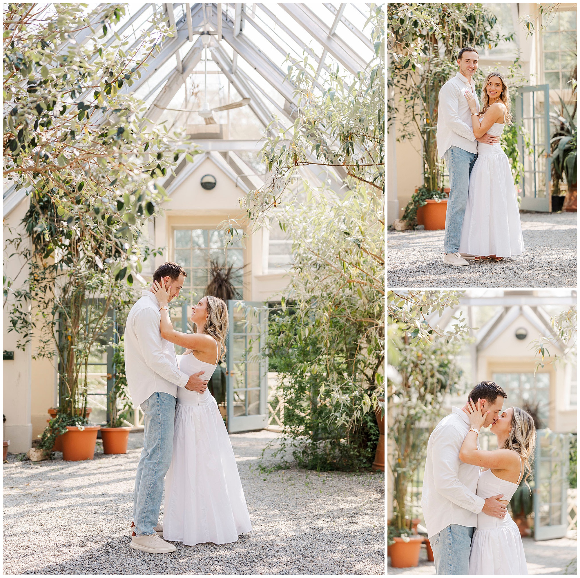 Picturesque stonecrop gardens engagement shoot