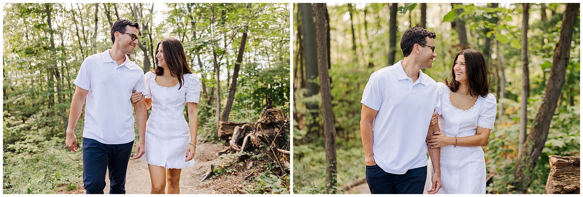 Magical engagement session in little stony point park