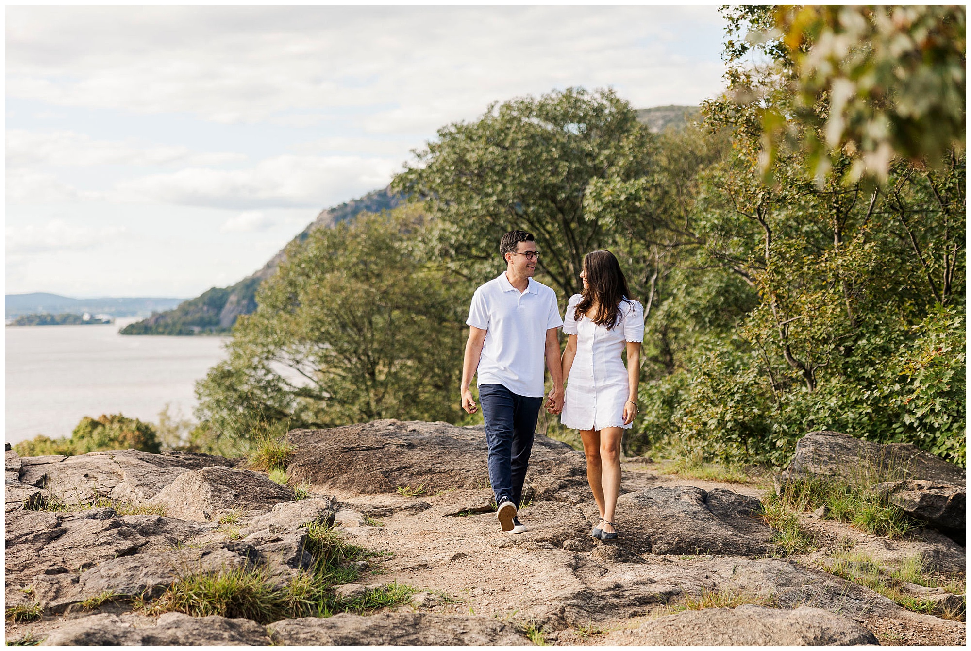 Sweet engagement session in little stony point park