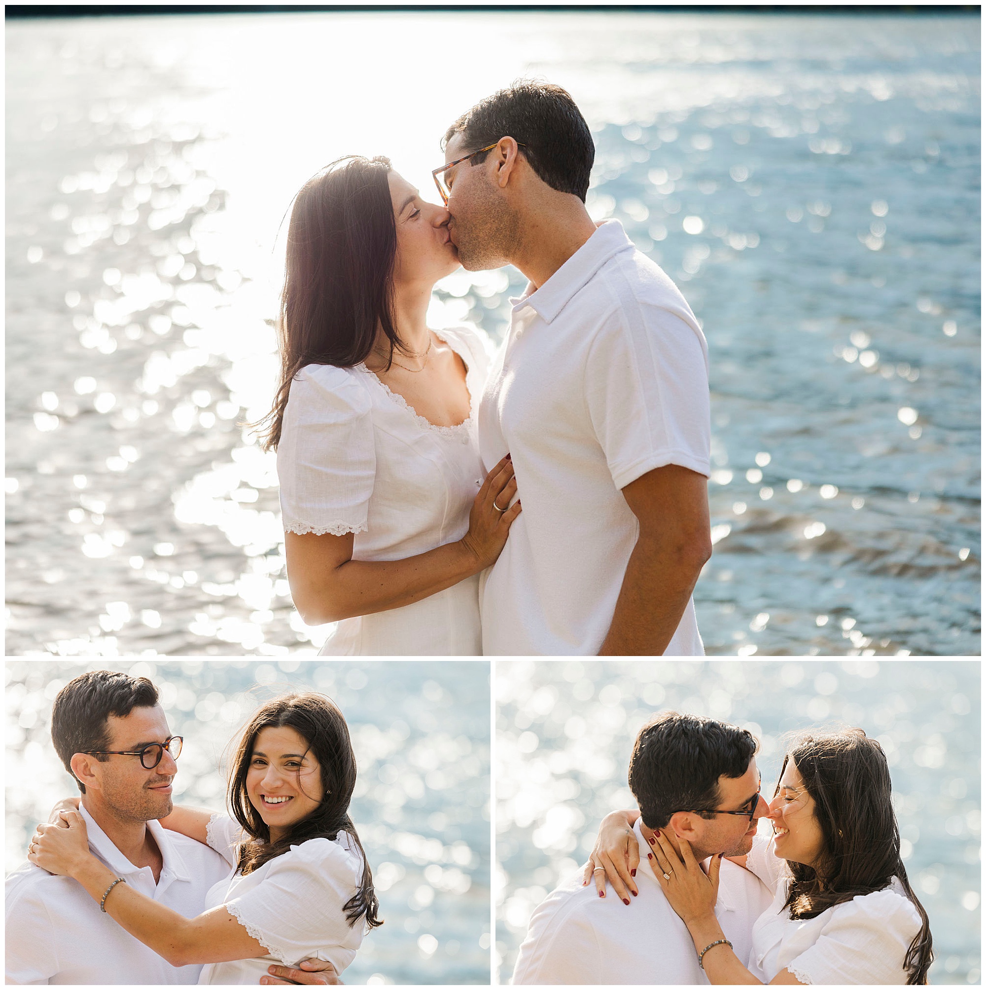 Timeless engagement session in little stony point park