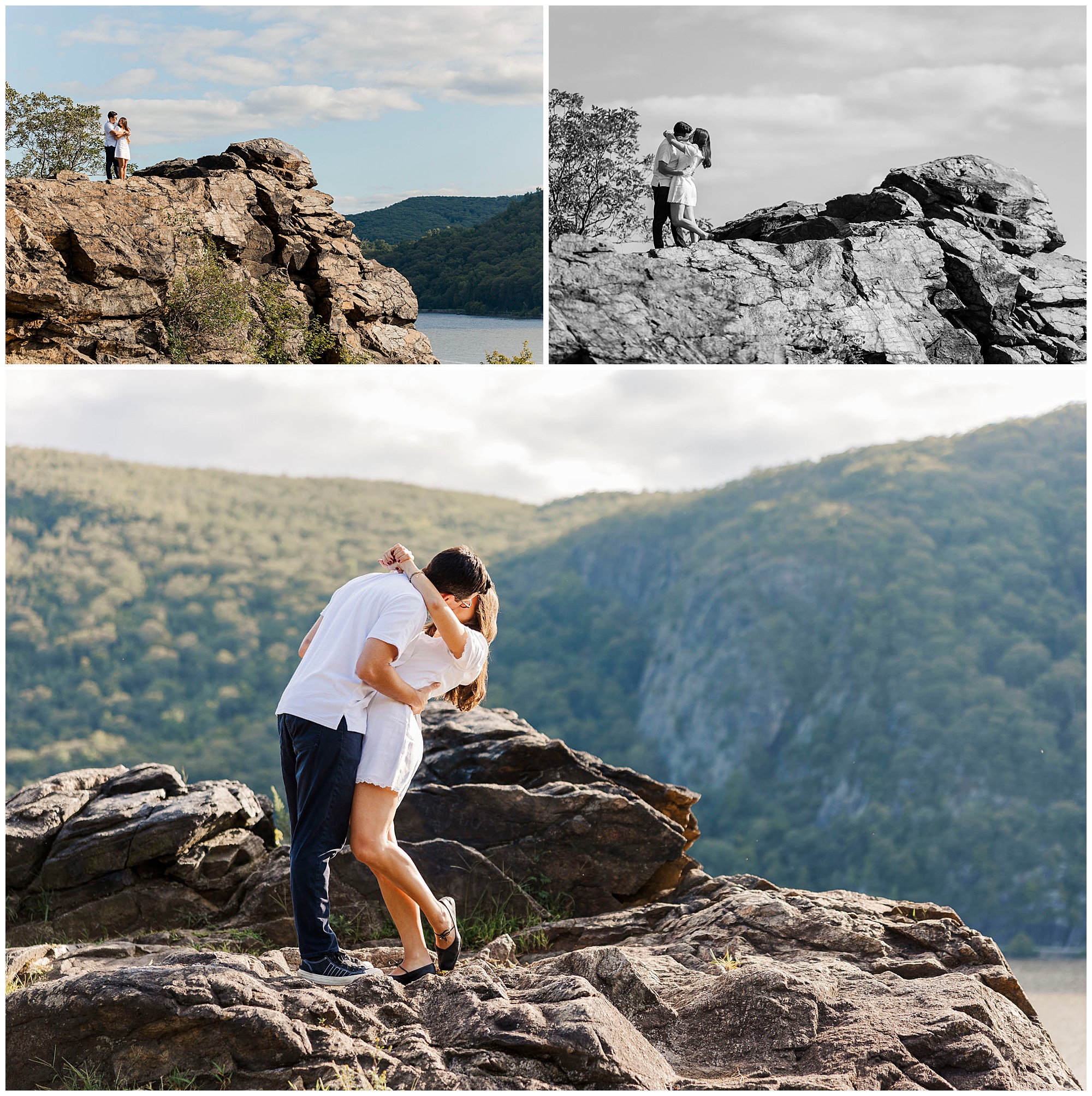 Picturesque engagement session in little stony point park