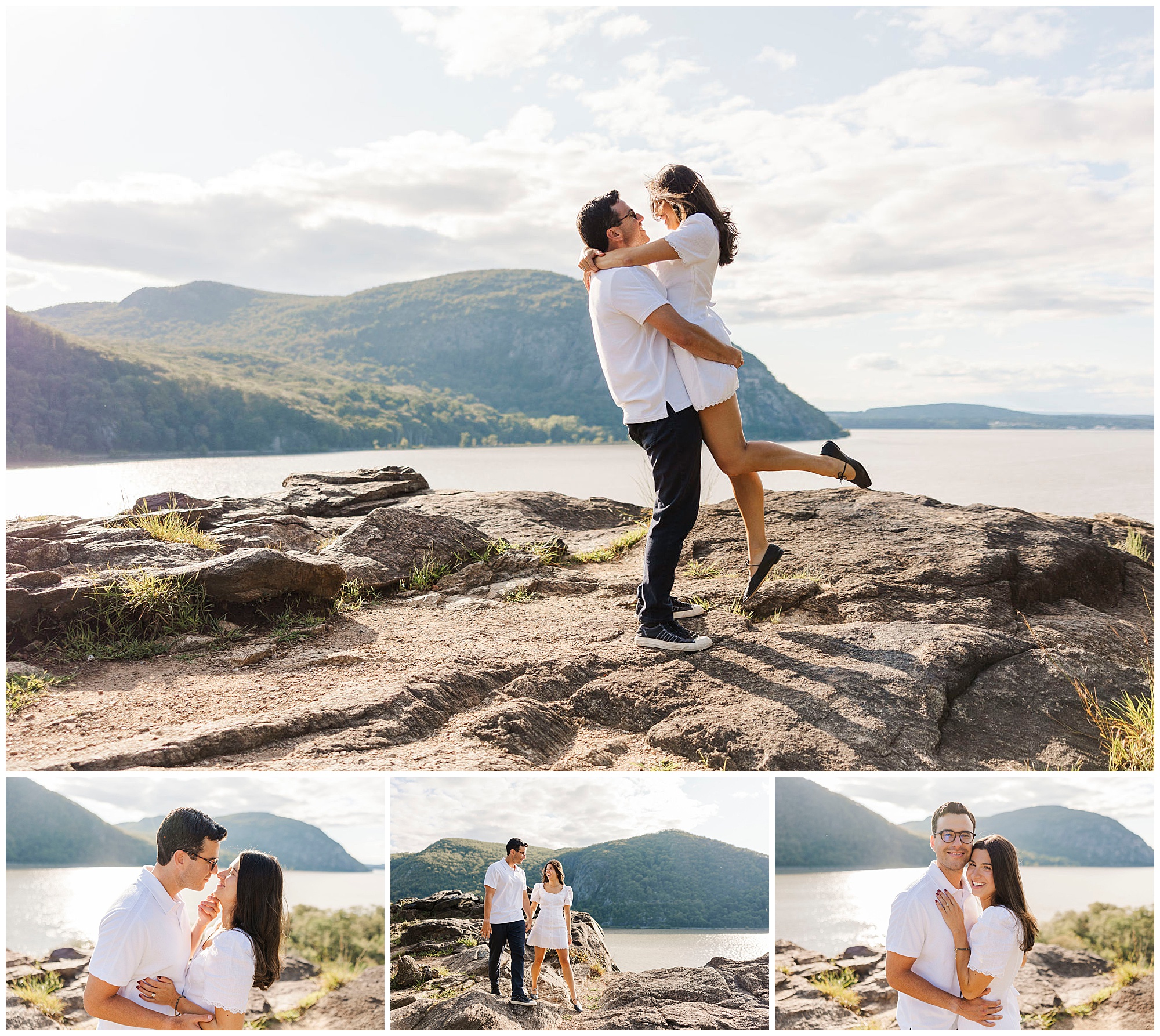 Dreamy engagement session in little stony point park