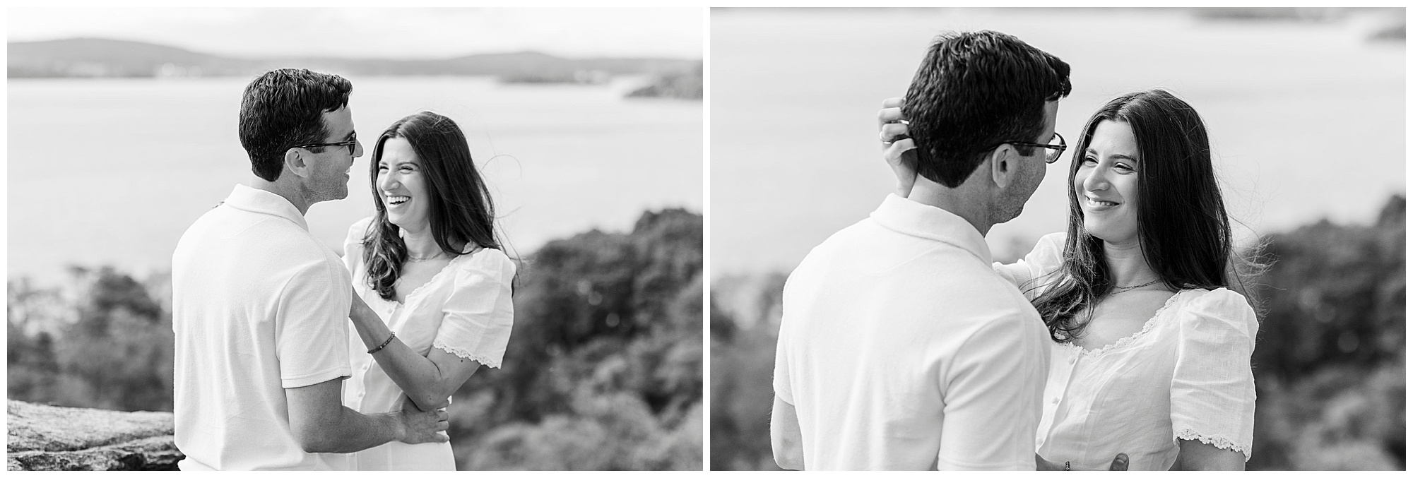 Romantic engagement session in little stony point park