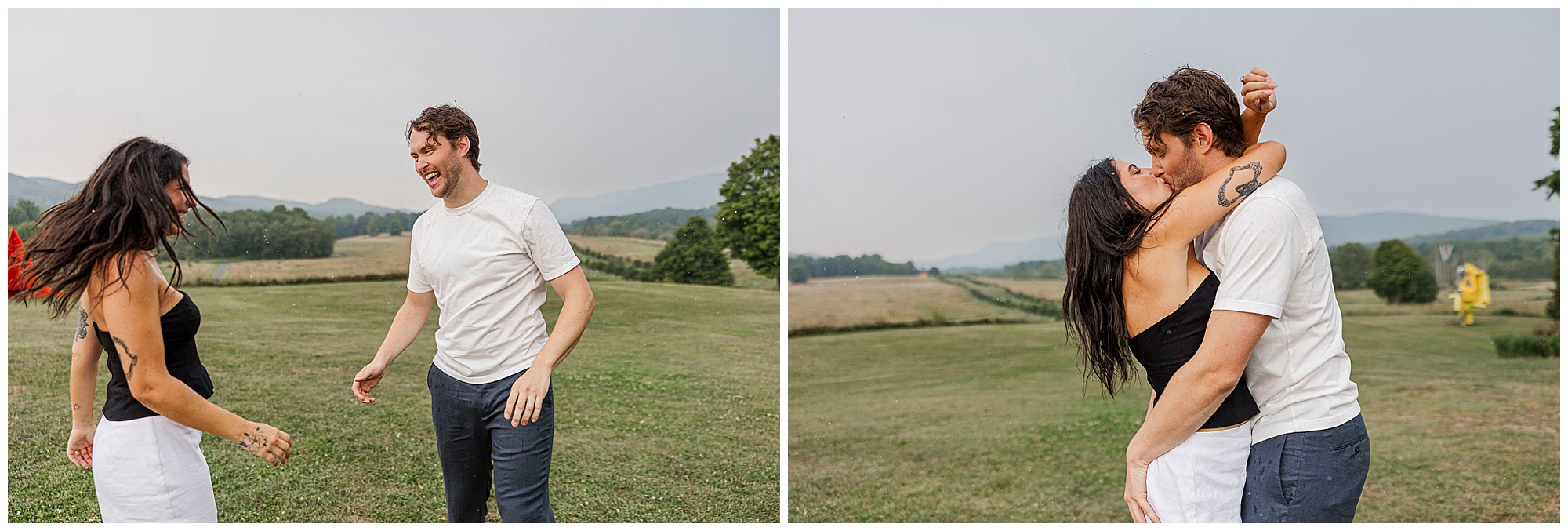 Trendy storm king engagement session