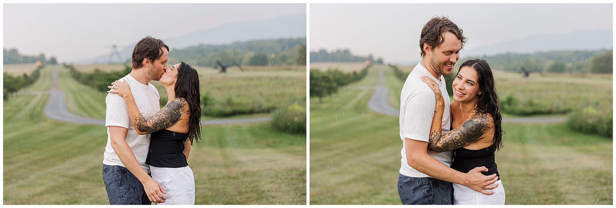 Charming storm king engagement session