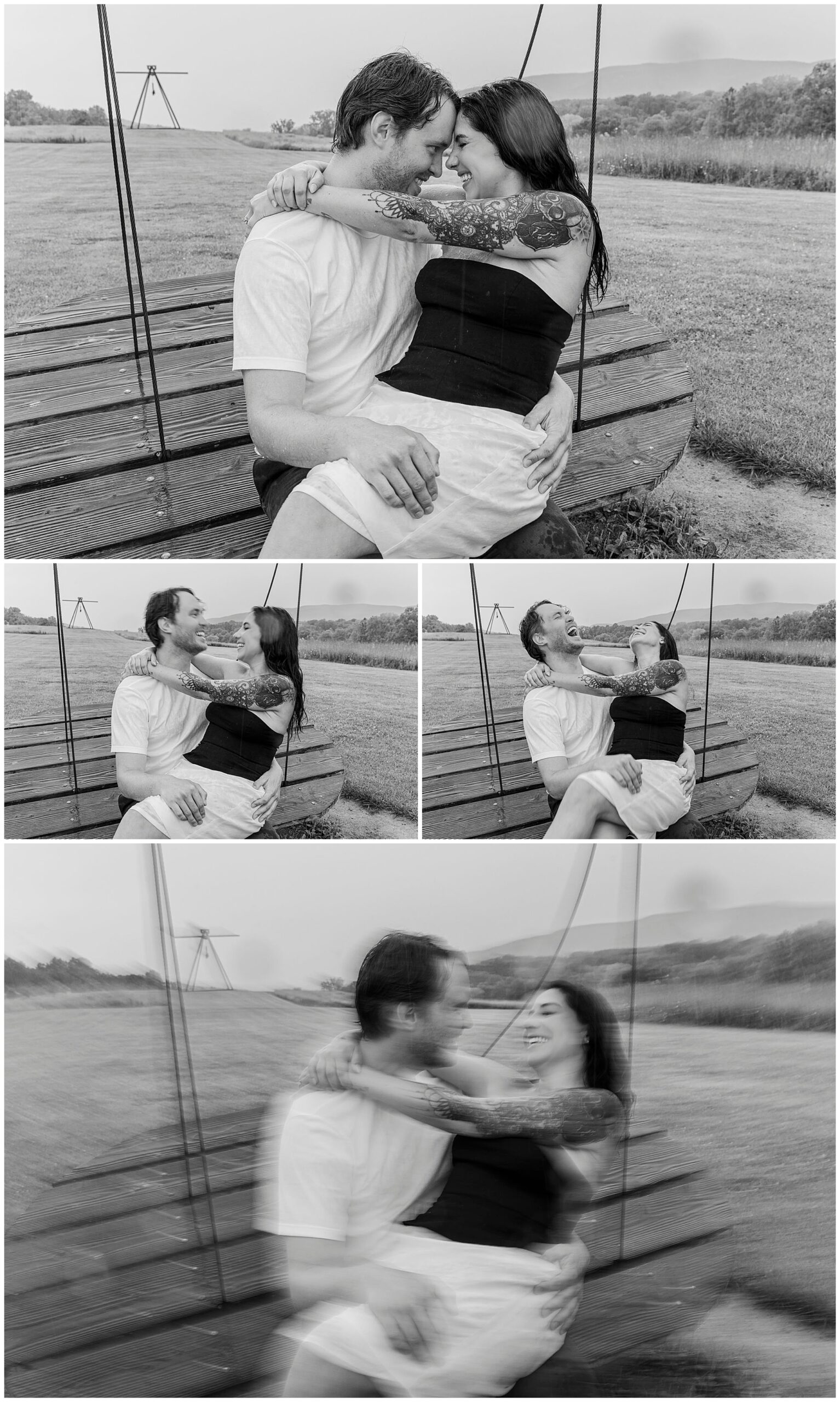 Candid storm king engagement session