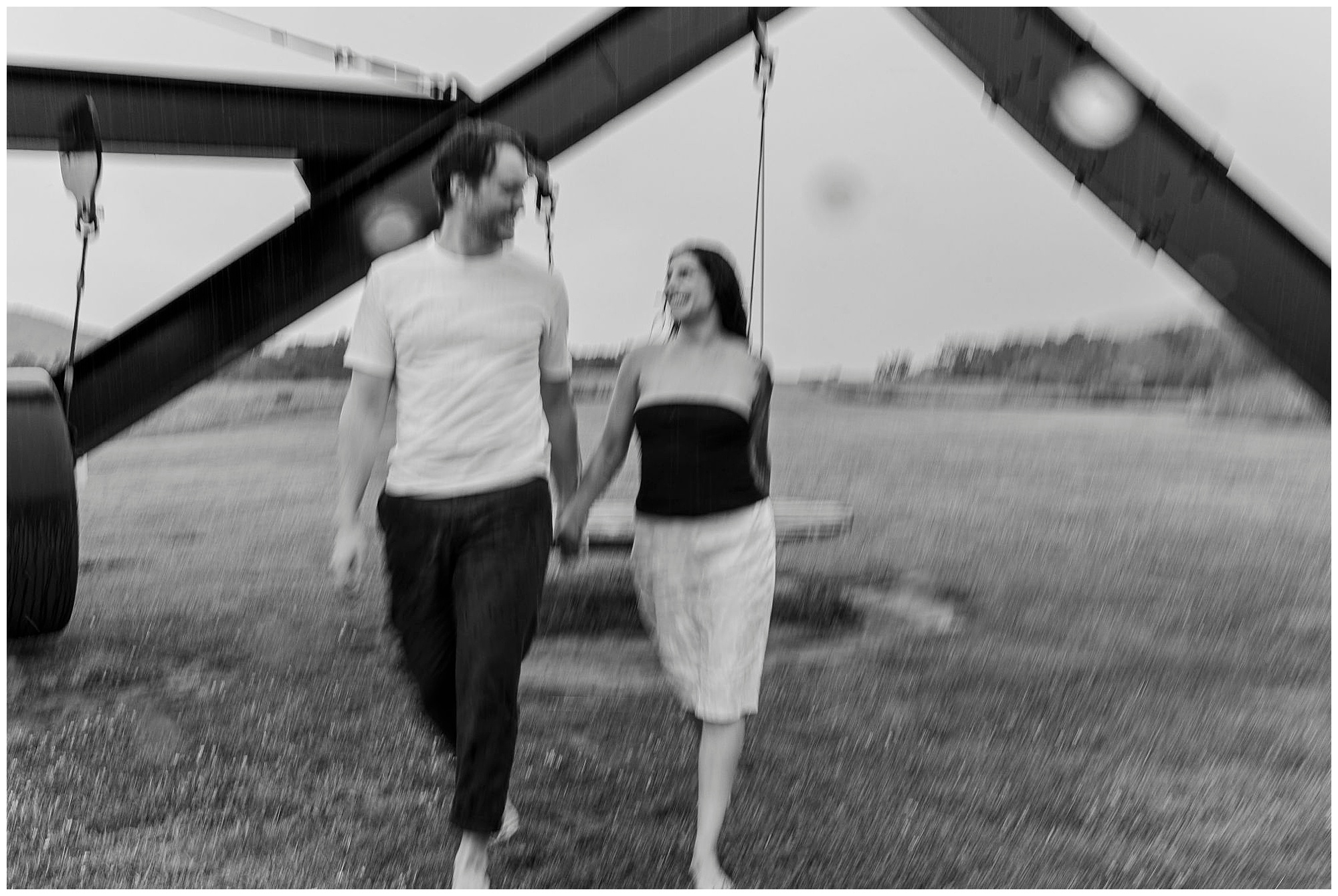 Intimate storm king engagement session