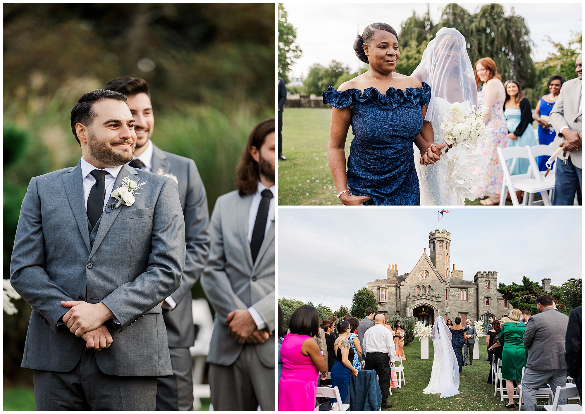 Chic whitby castle wedding in late summer