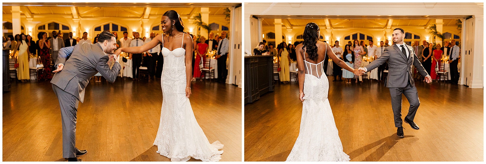 Cheerful whitby castle wedding in late summer