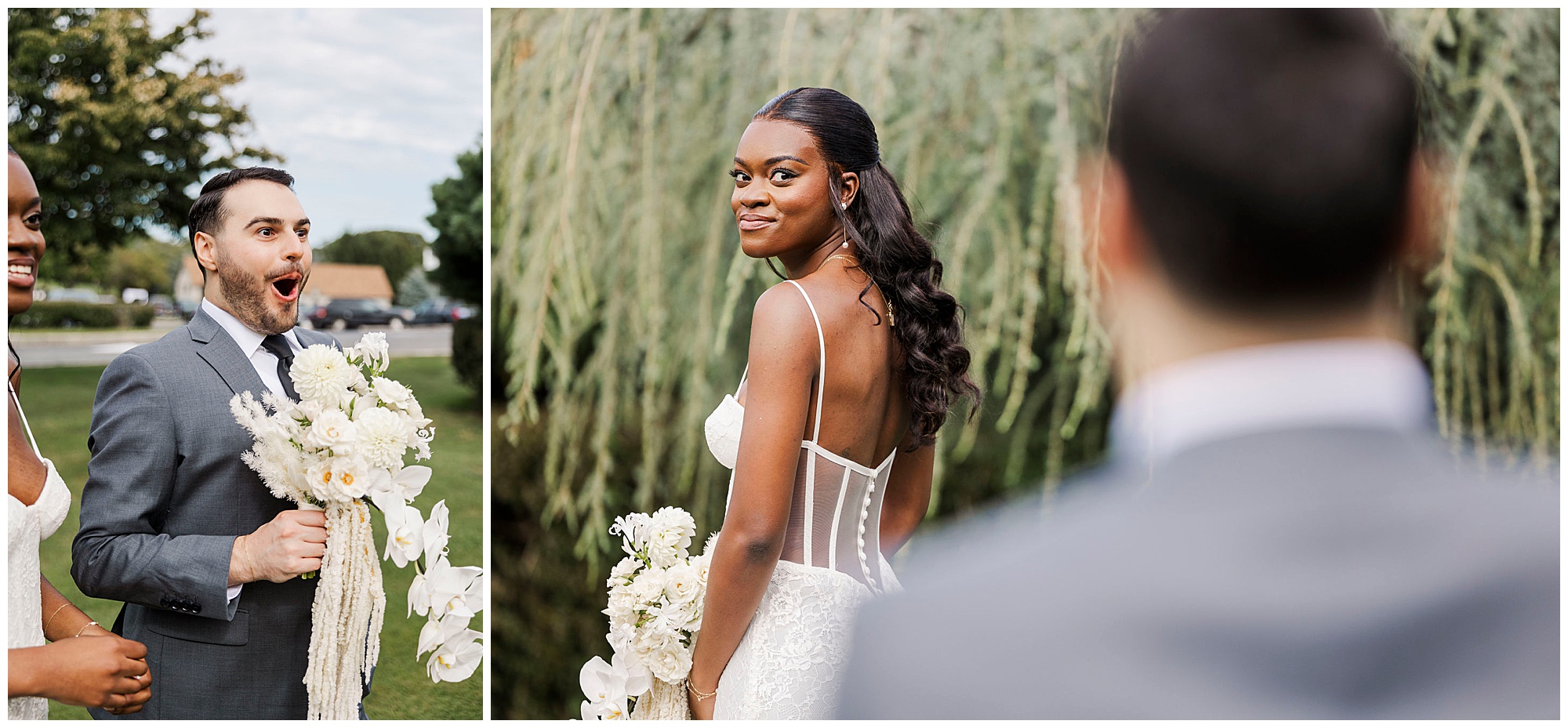 Authentic whitby castle wedding in late summer