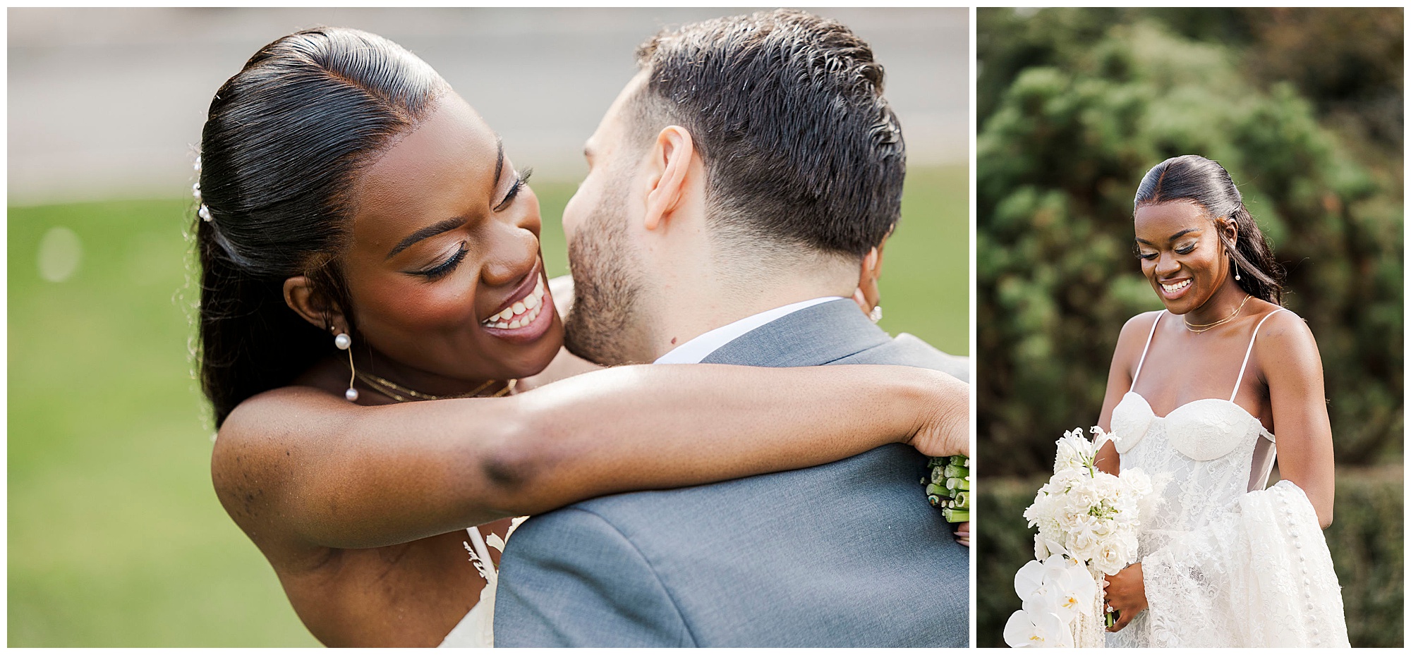 Lovely whitby castle wedding in late summer