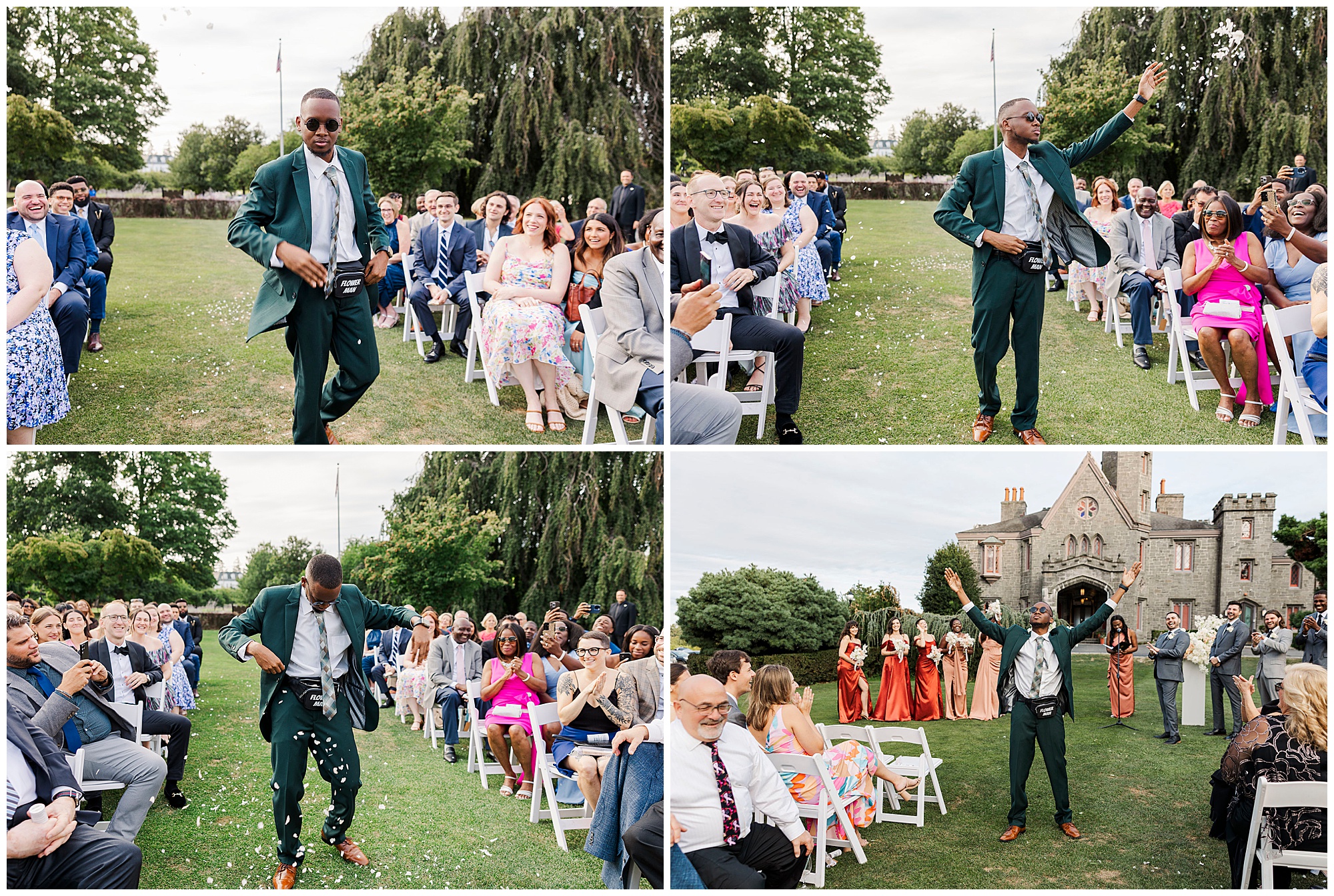 Awesome whitby castle wedding in late summer