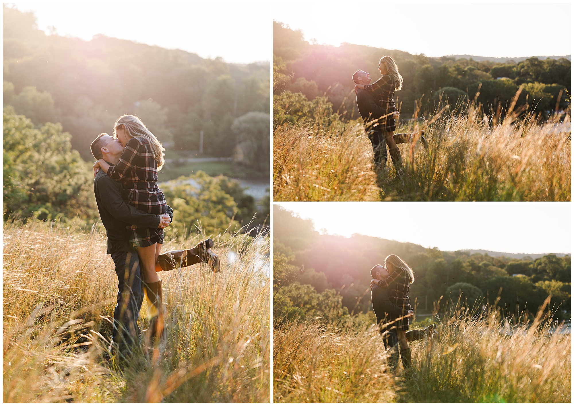 Sweet cold spring engagement photos