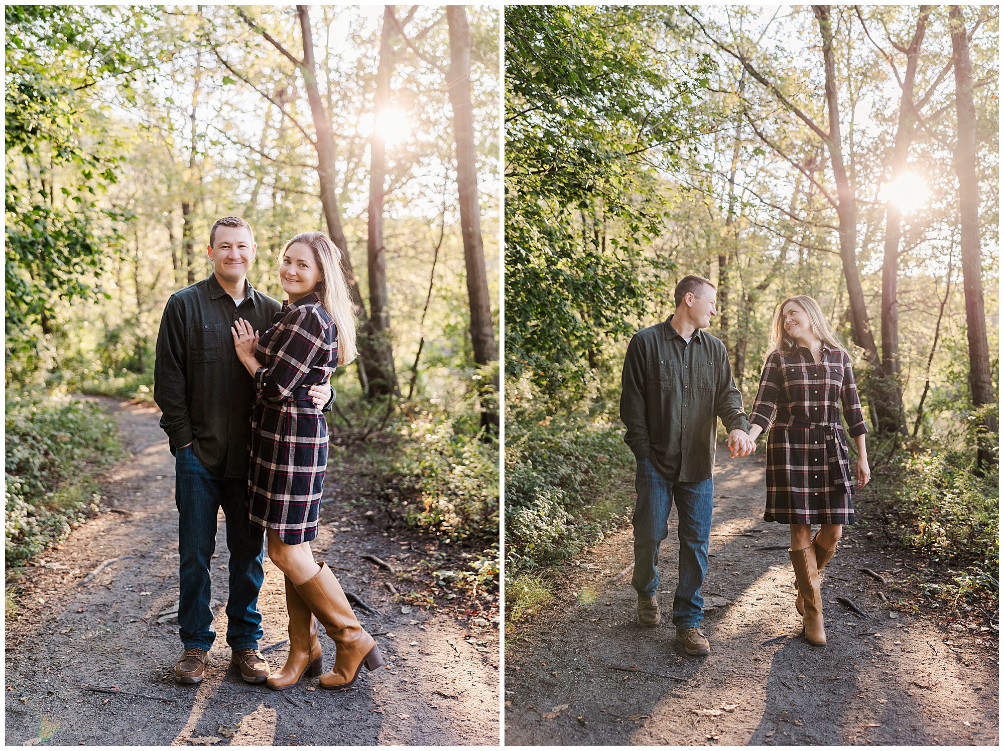 Timeless cold spring engagement photos