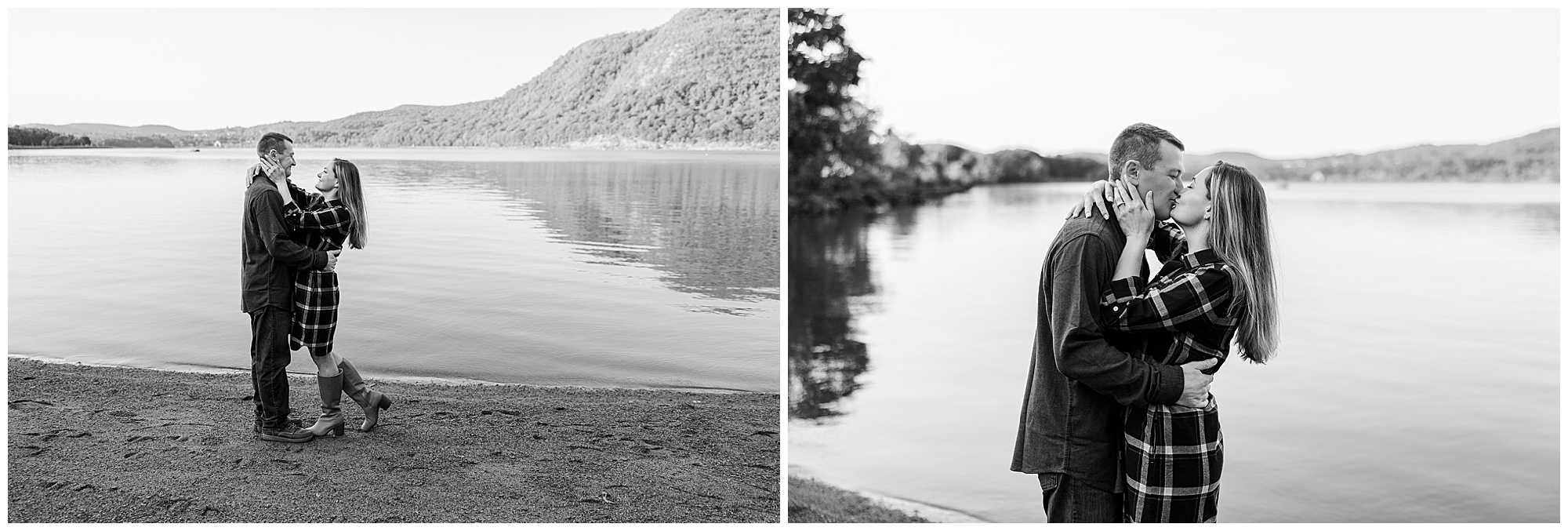 Stunning cold spring engagement photos