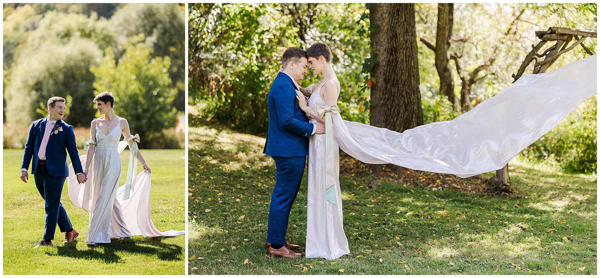 Stylish catskills wedding at owl\'s hoot barn