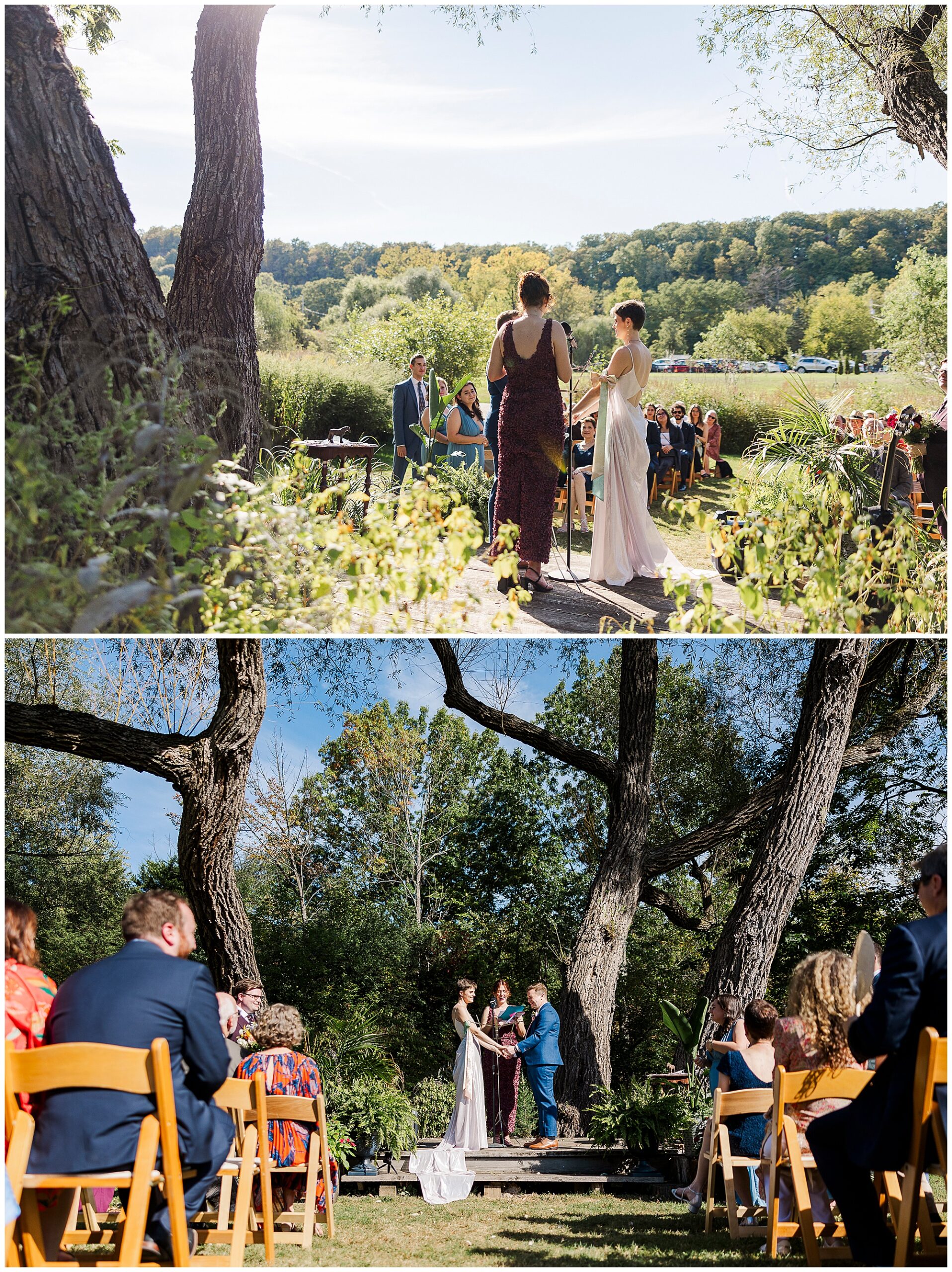 Fun-Filled catskills wedding at owl\'s hoot barn