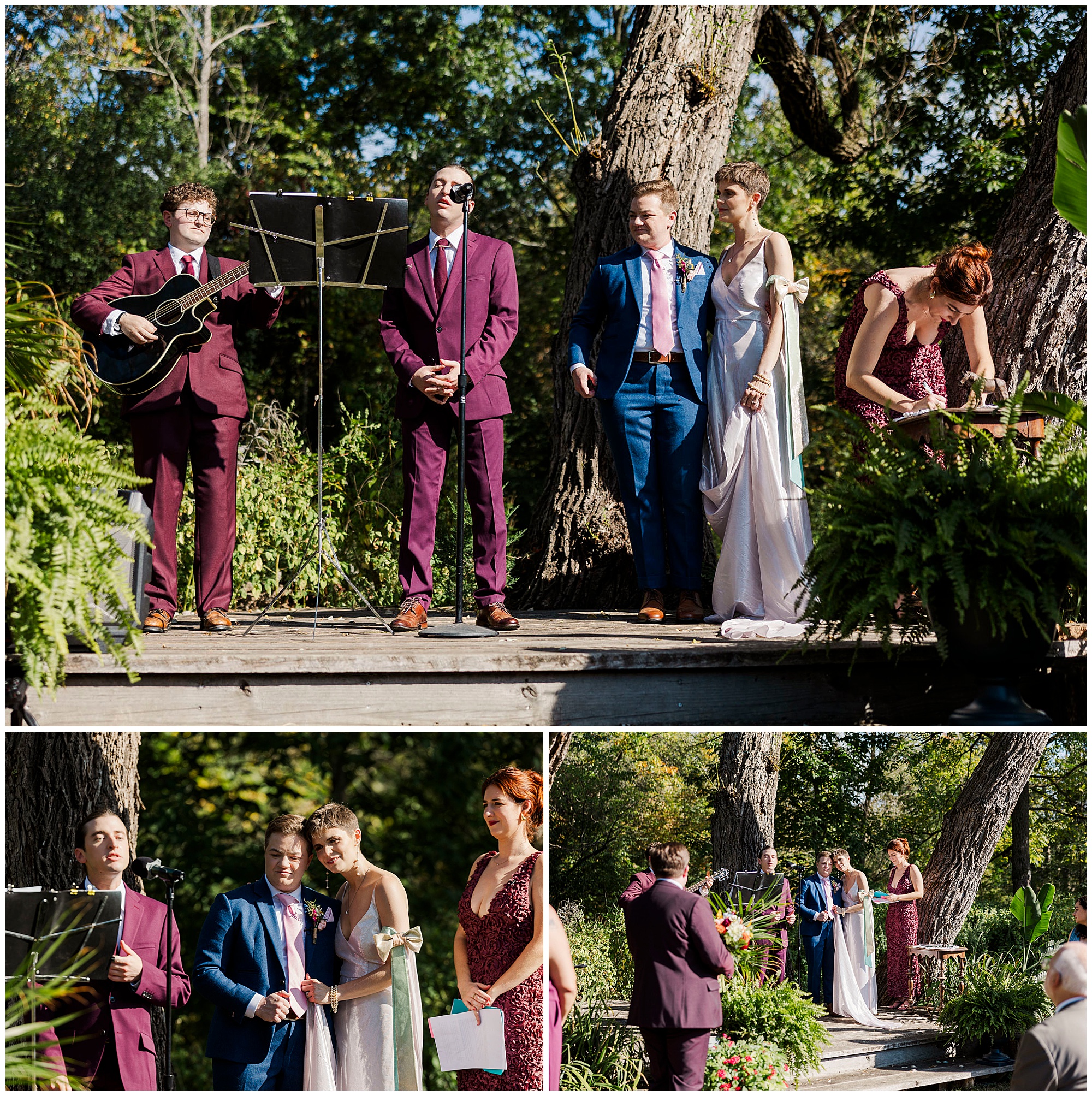 Iconic catskills wedding at owl\'s hoot barn