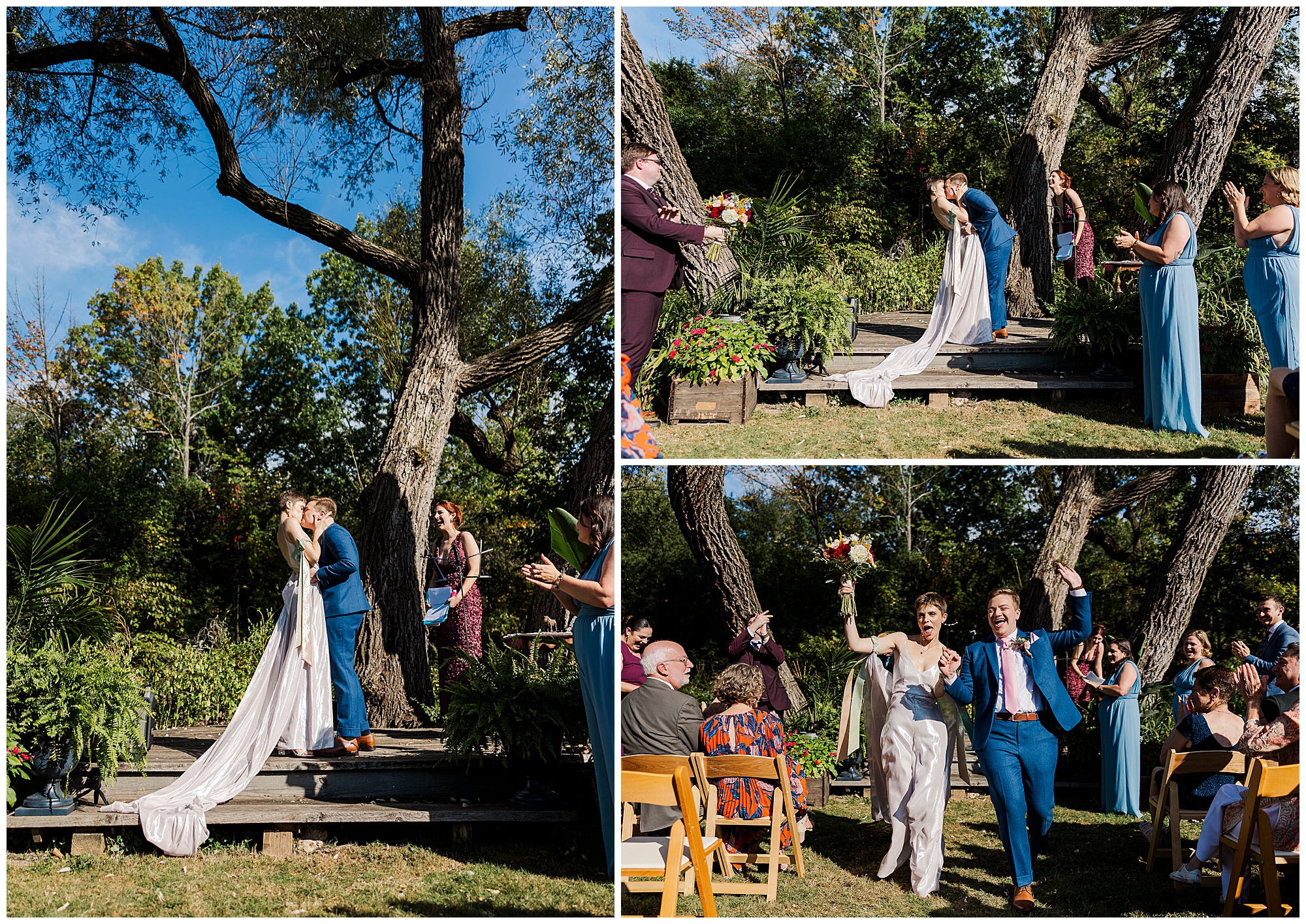 Flawless catskills wedding at owl\'s hoot barn