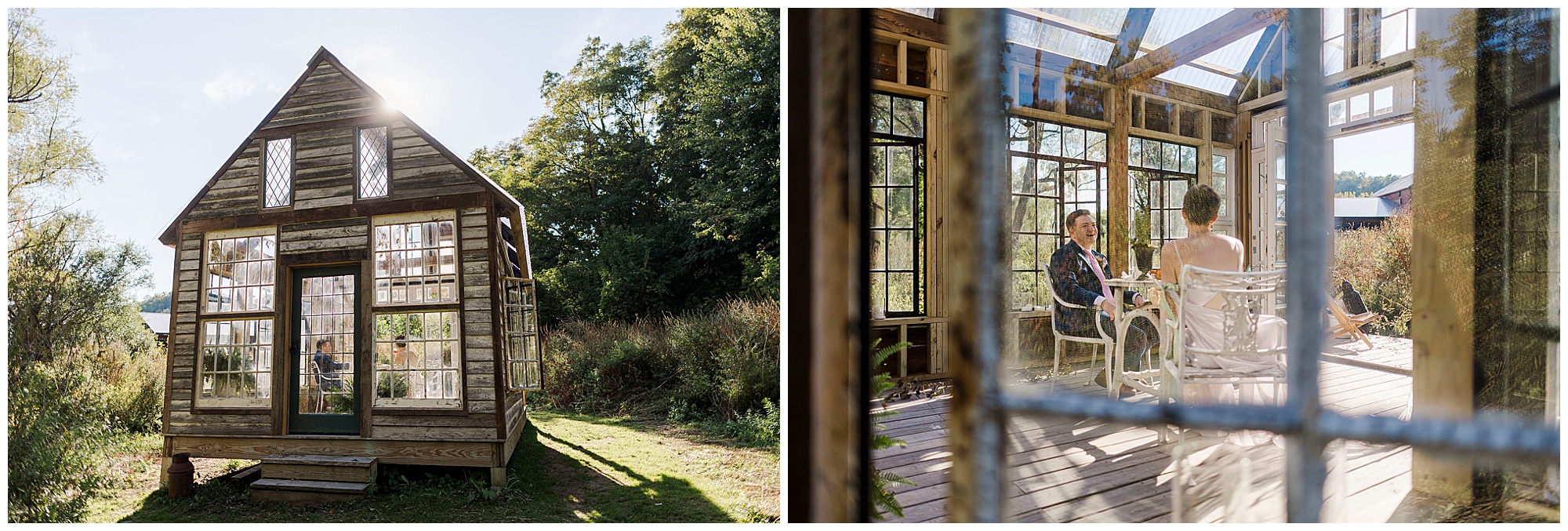 Joyful catskills wedding at owl\'s hoot barn