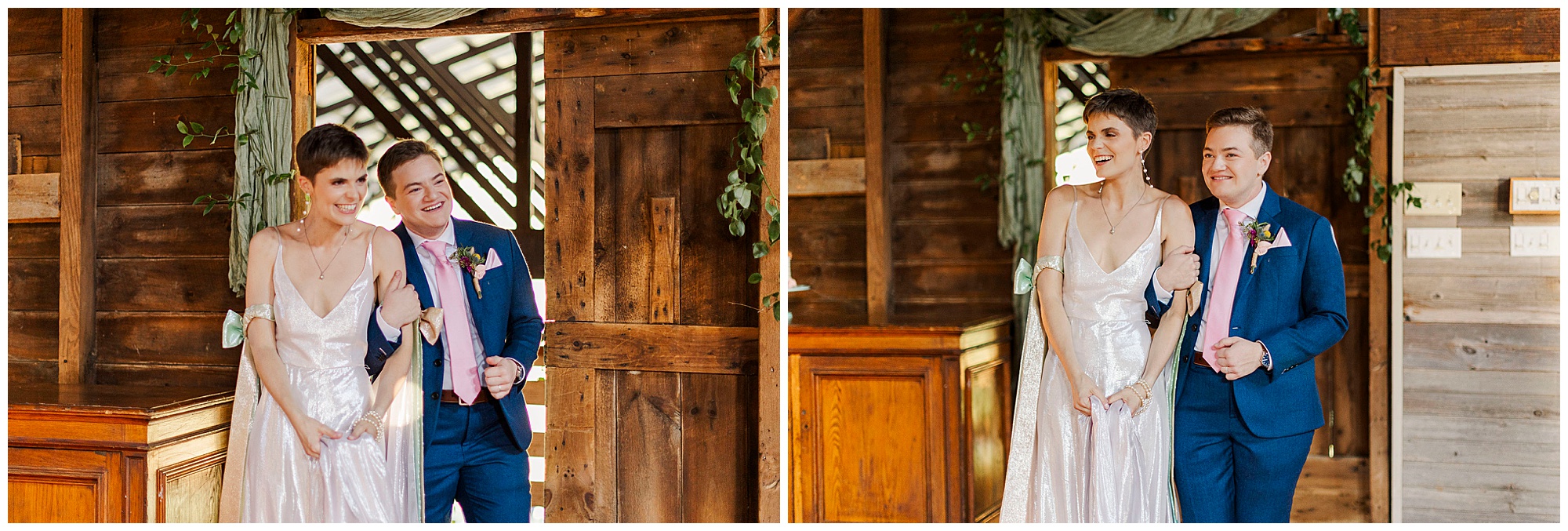 Terrific catskills wedding at owl\'s hoot barn