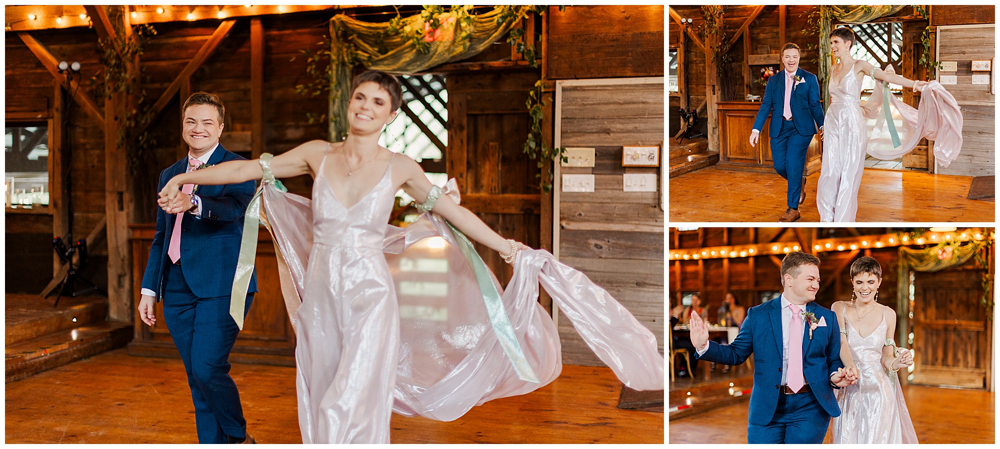 Radiant catskills wedding at owl\'s hoot barn