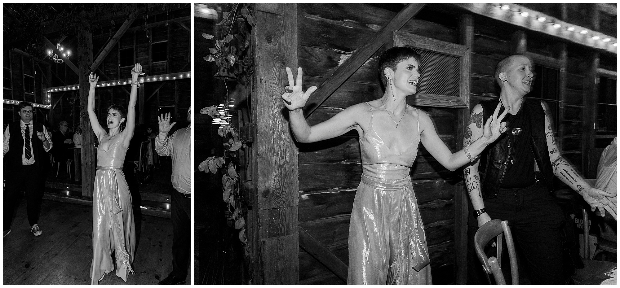 Personal catskills wedding at owl\'s hoot barn