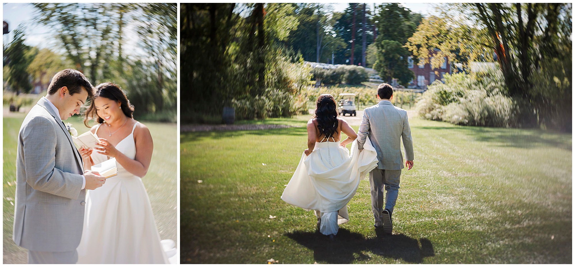 Elegant city winery hudson valley wedding