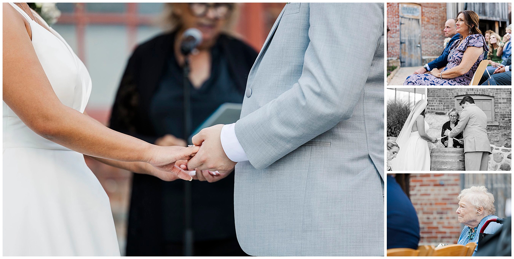 Striking city winery hudson valley wedding