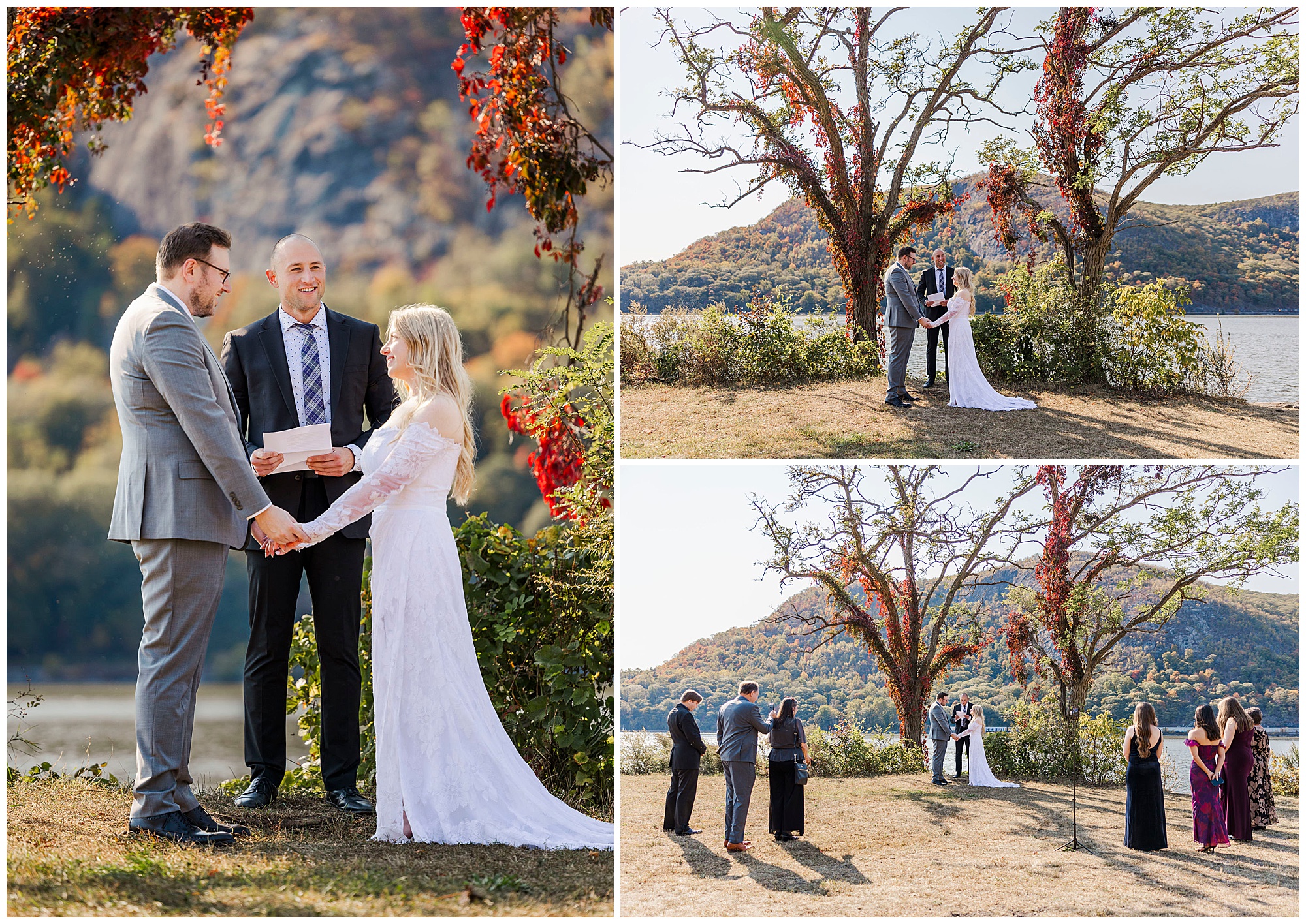 Personal cold spring elopement in fall