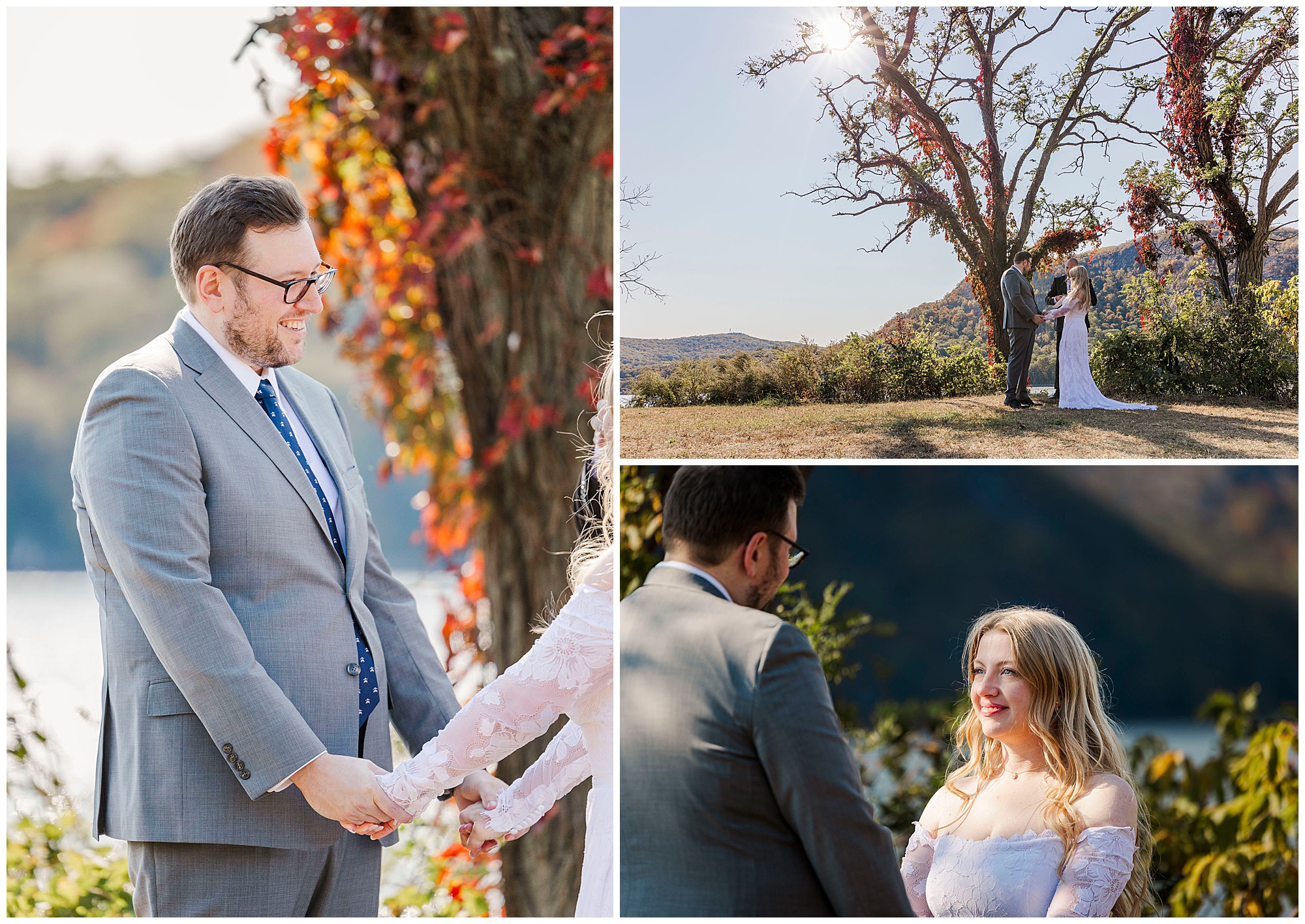 Amazing cold spring elopement in fall